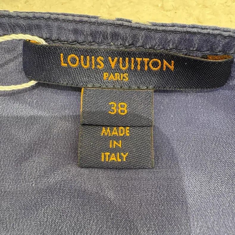 Louis Vuitton Louis Vuitton Full logo mulberry silk dress Size XS / US 0-2 / IT 36-38 - 7 Thumbnail