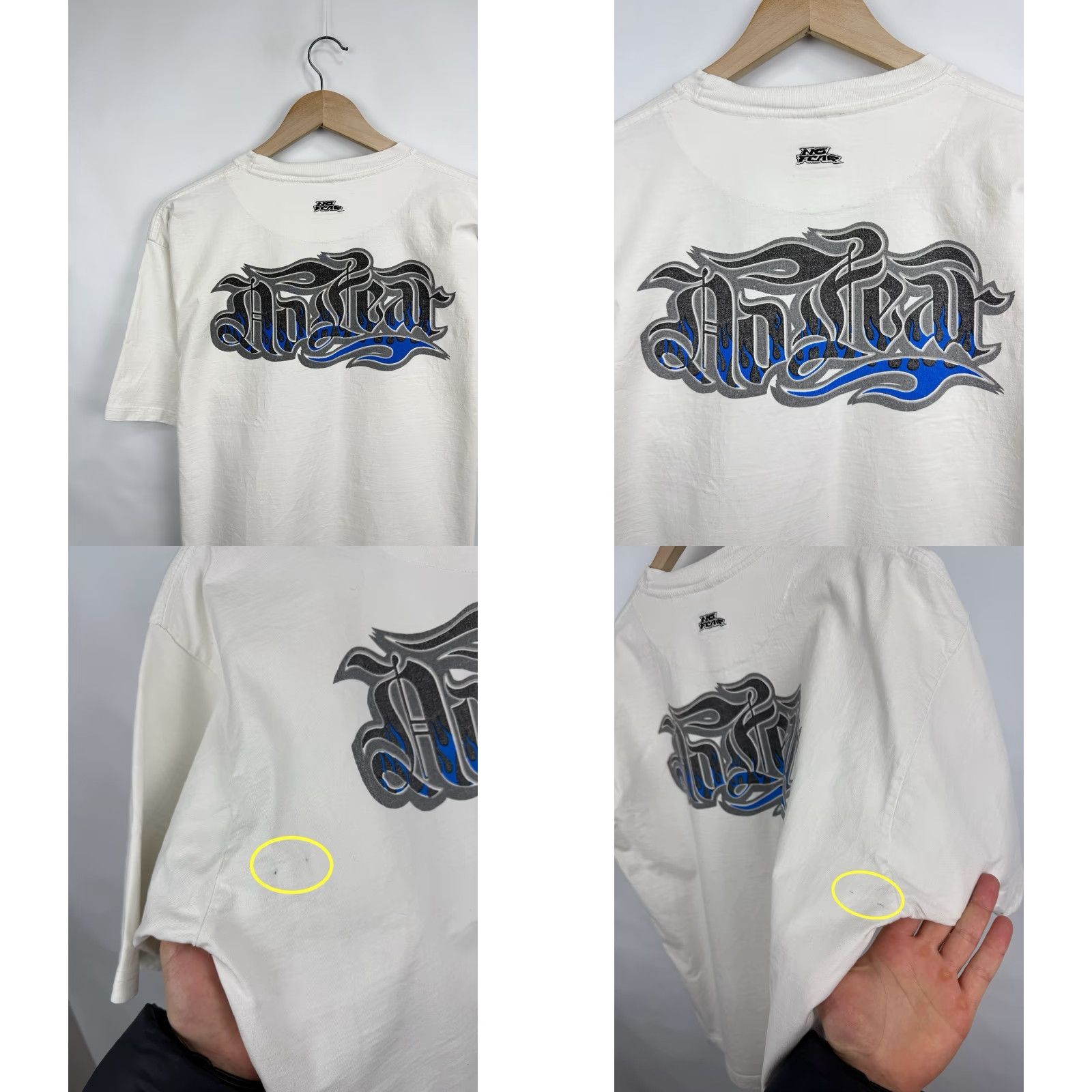 No Fear VINTAGE No Fear T-Shirt 90s Blue Fire Y2K XL Mens Rare Retro Blue Size US XL / EU 56 / 4 - 8 Thumbnail