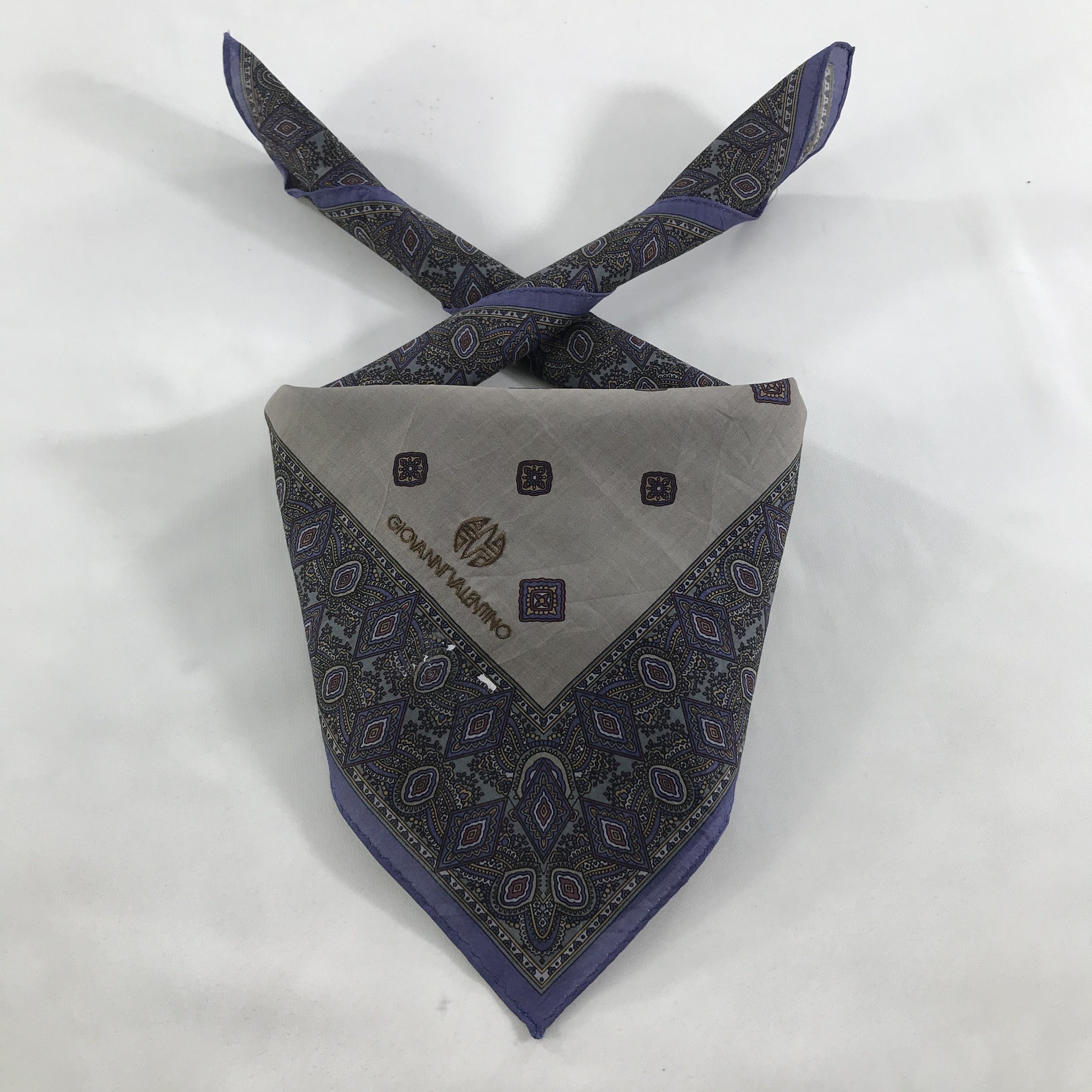 Giovanni Valentino × Vintage Giovanni Valentino Bandana / Handkerchief/Neckerchief -S1269 Size ONE SIZE - 3 Thumbnail