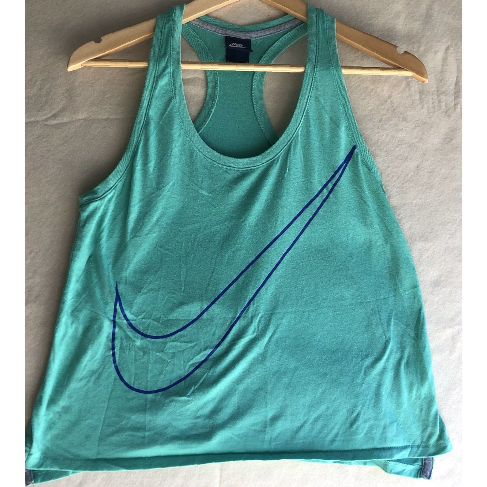 Nike Nike Tank Top Women Medium Loose Fit Light Aqua Sport Activewear Sleeveless Racerback Shirt Size M / US 6-8 / IT 42-44 - 2 Thumbnail