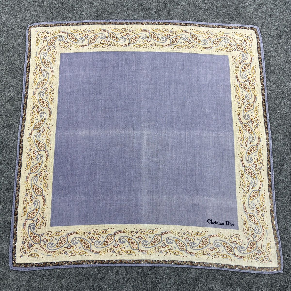 Christian Dior Monsieur × Vintage Handkerchief # E048 # Bandana # Neckerchief Size ONE SIZE - 2 Thumbnail