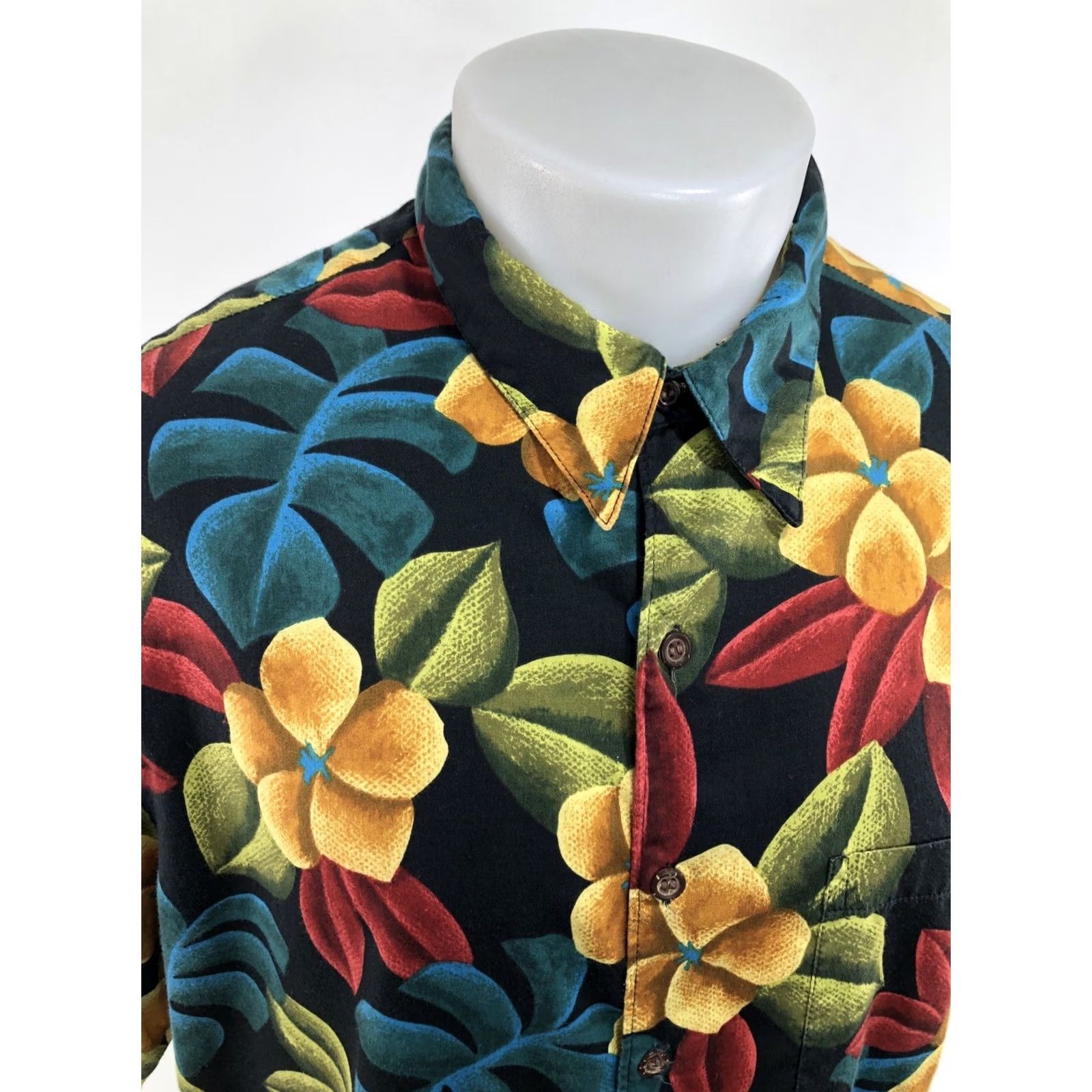 Reyn Spooner REYN SPOONER / EGYPTIAN COTTON - Floral Mens XL Hawaiian Aloha Shirt Size US XL / EU 56 / 4 - 2 Thumbnail