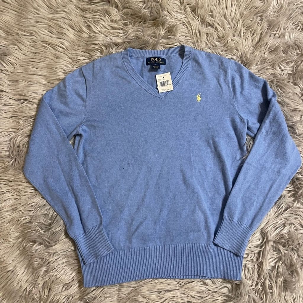 Ralph Lauren Polo by Ralph Lauren kids Blue Sweater w/tags size L Size L / US 10 / IT 46 - 1 Thumbnail