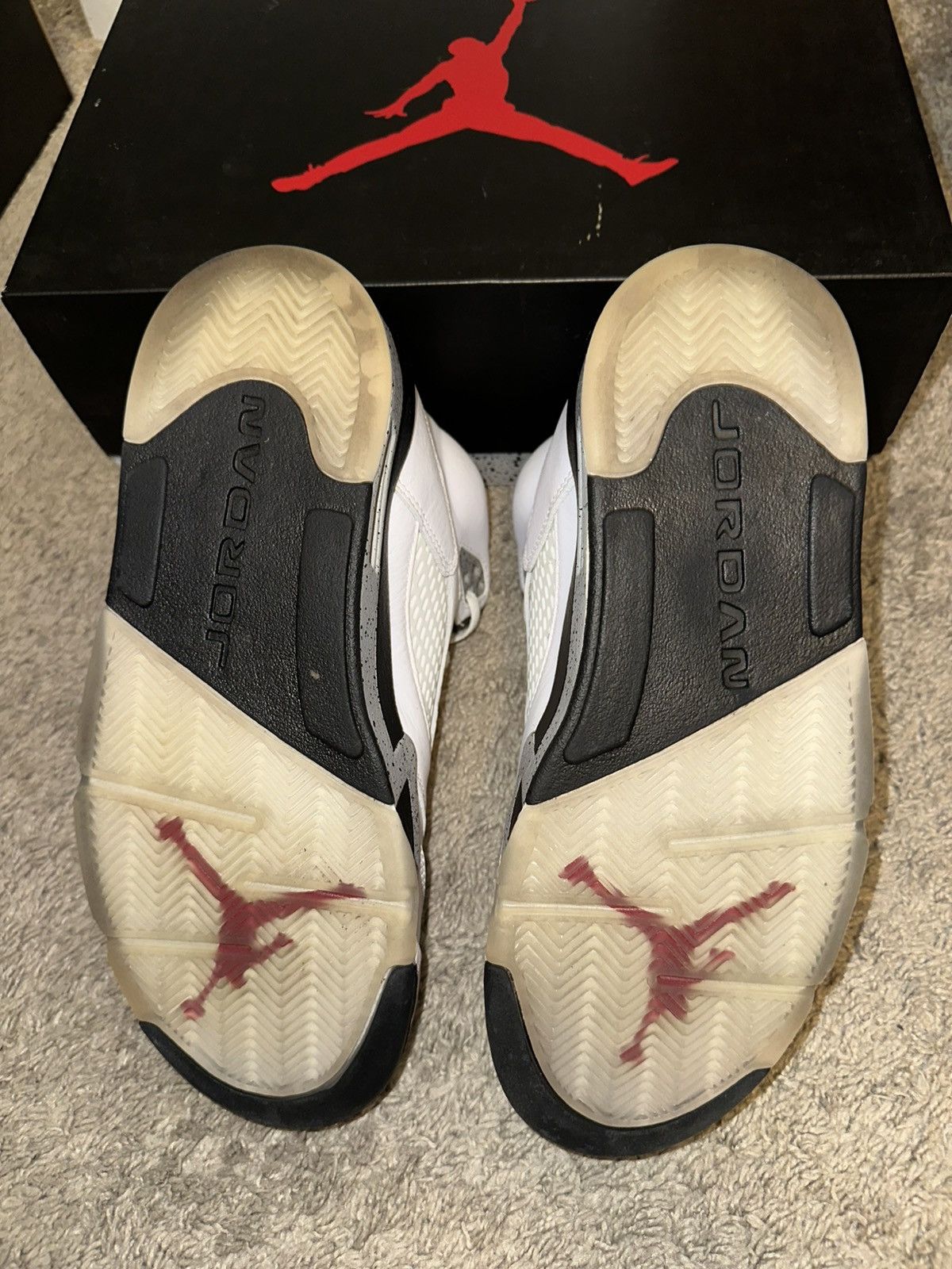 Jordan Brand Jordan 5 Retro White Cement Size US 8.5 / EU 41-42 - 5 Thumbnail