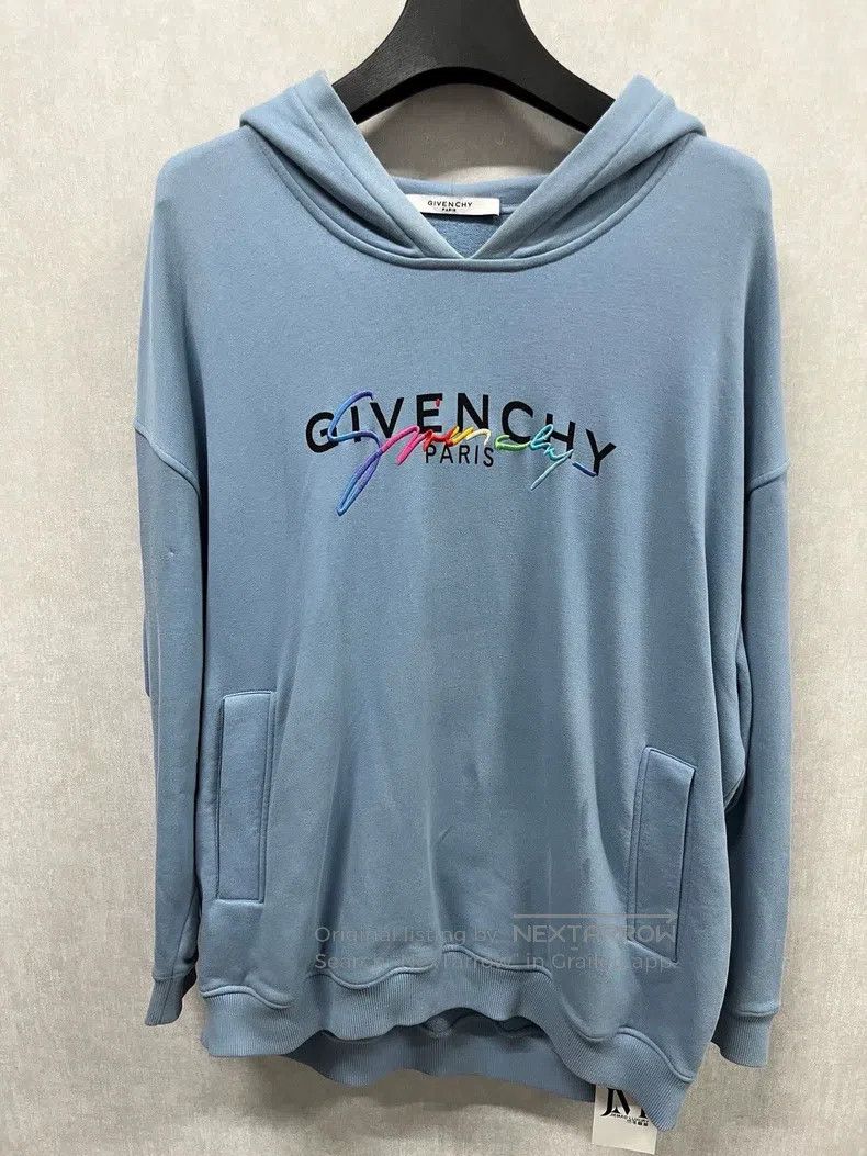 Givenchy Givenchy Rainbow Embroidered Letter Logo Hoodie Size US S / EU 44-46 / 1 - 1 Thumbnail