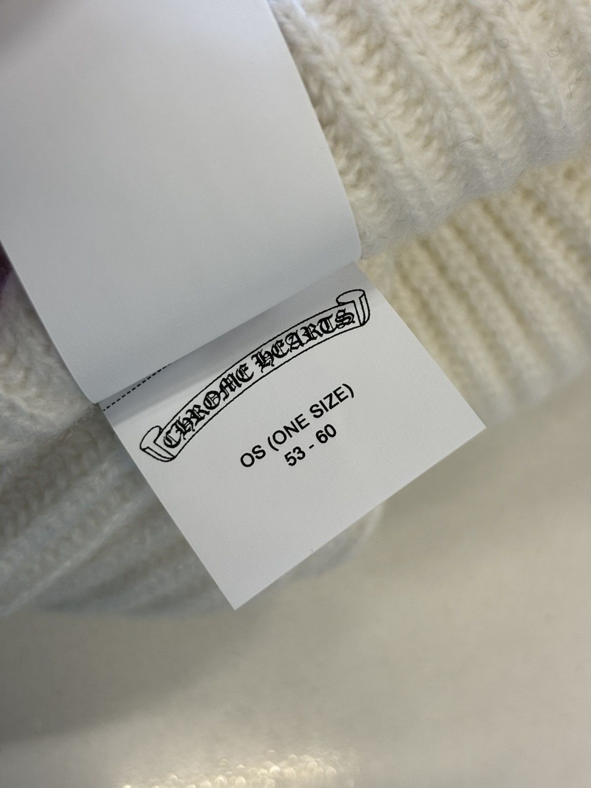 Chrome Hearts Big daddy white cashmere beanie Size ONE SIZE - 6 Thumbnail