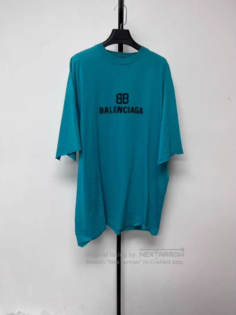 Balenciaga Balenciaga Mosaic Blurred Logo BB Letter Loose Fit Ripped Size US L / EU 52-54 / 3 - 1 Thumbnail