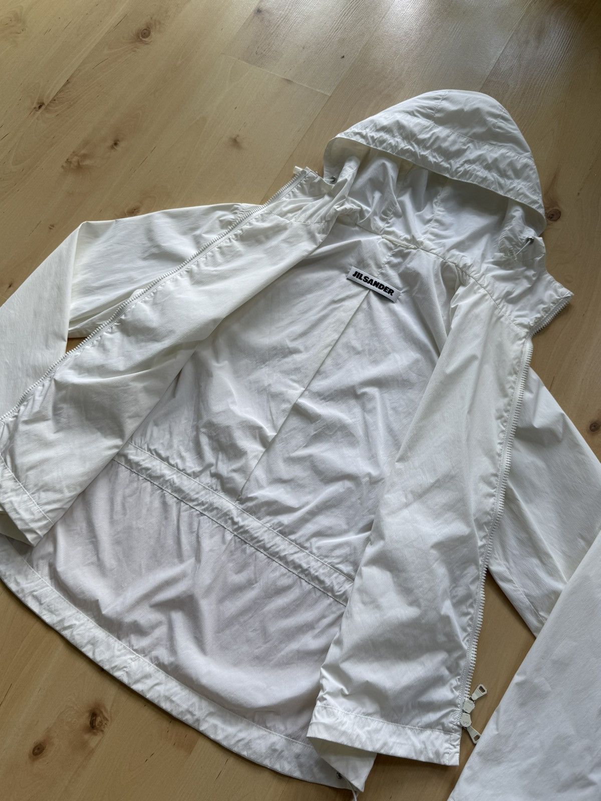 Jil Sander Jil Sander Archive white hooded jacket runway Size S / US 4 / IT 40 - 11 Thumbnail