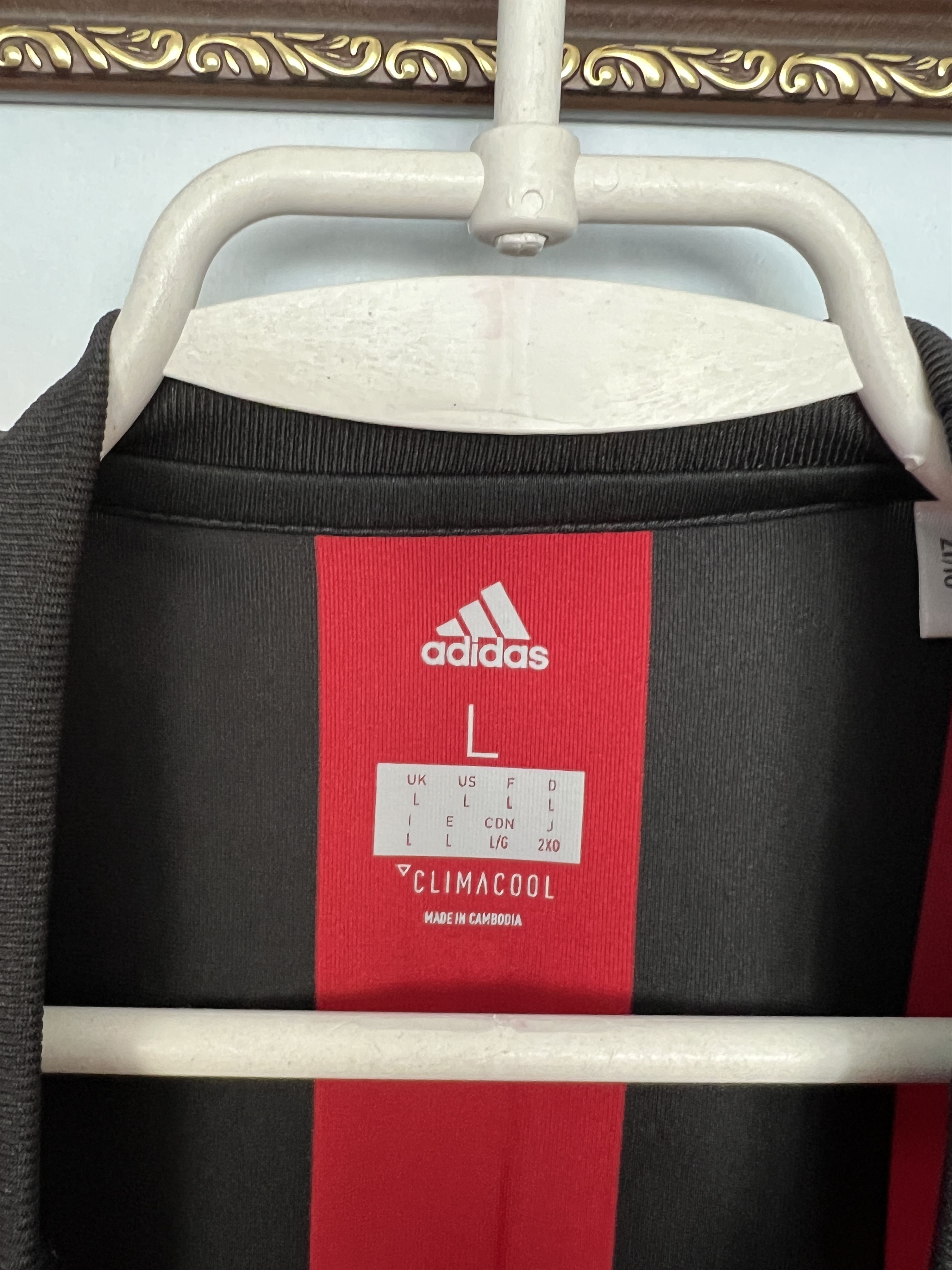 Adidas AC Milan Home football shirt 2017 Soccer #19 Bonucci Adidas Size US L / EU 52-54 / 3 - 6 Thumbnail