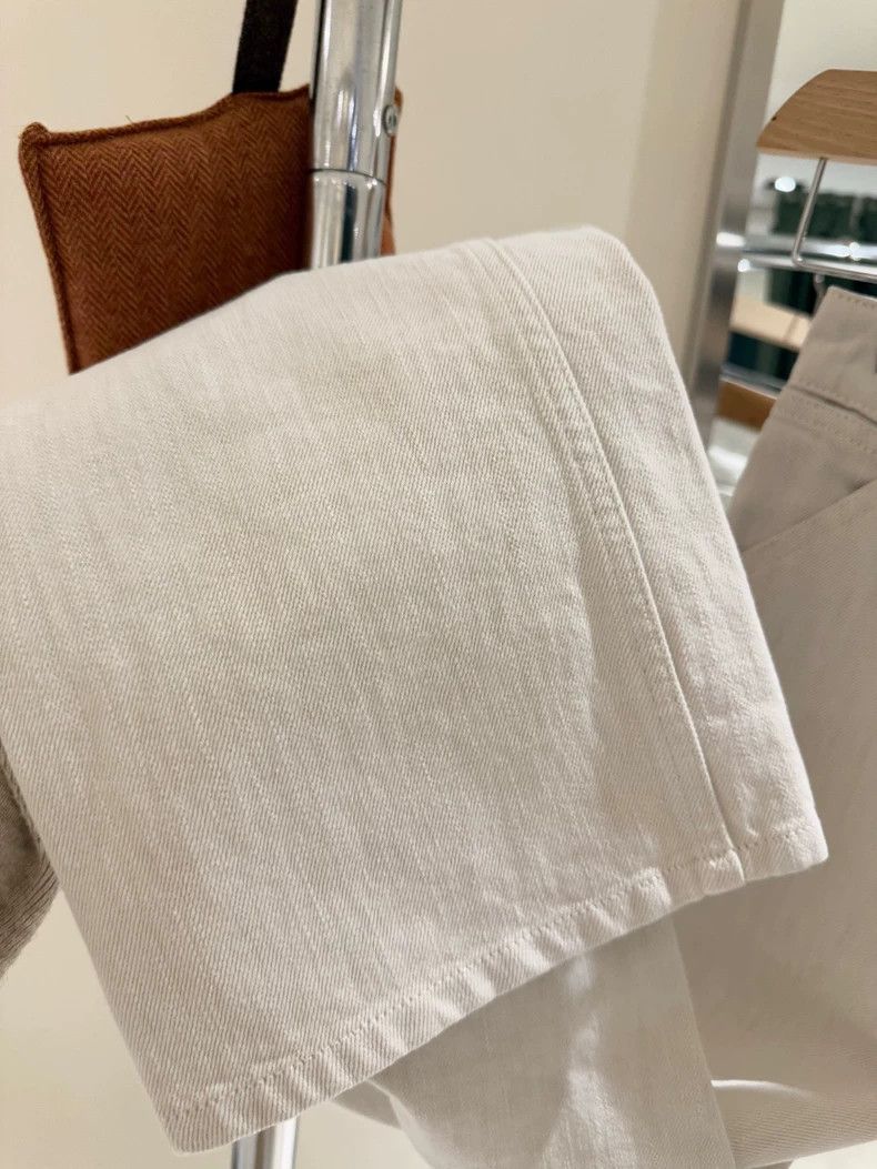 Loro Piana LORO PIANA Women's cement gray high waist soft jeans Size 24" / US 00 / IT 34 - 4 Thumbnail