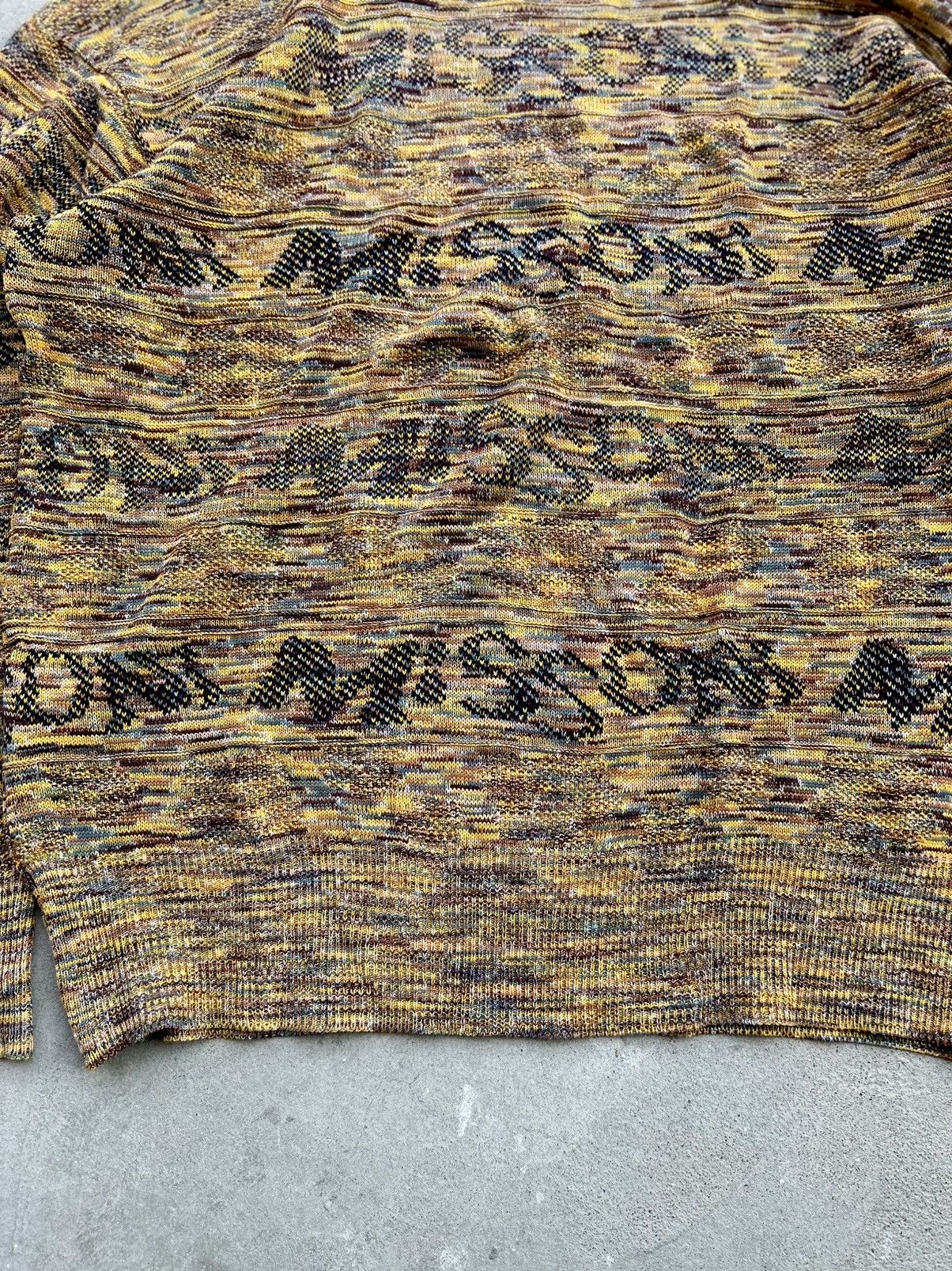 Missoni 💥CRAZY💥 VINTAGE MISSONI LOGO INTARSIA KNIT Size US L / EU 52-54 / 3 - 6 Thumbnail