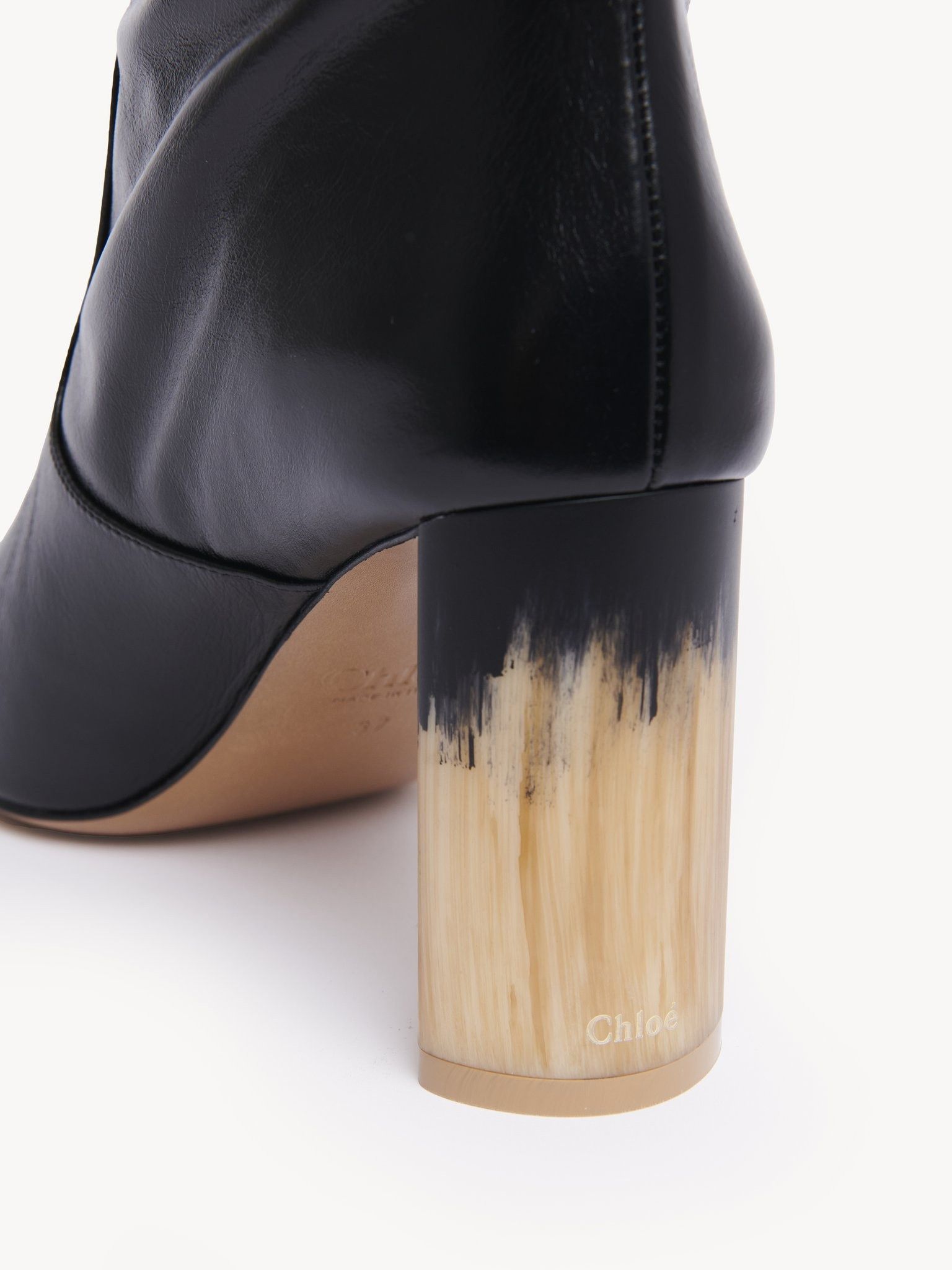 Chloe o1loc1c11125 Georgia Heeled Boots in Black Size US 7 / IT 37 - 6 Thumbnail