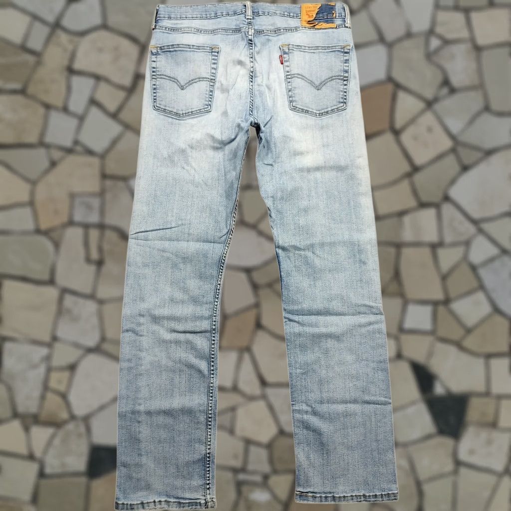Levi's Levi's 513 Straight Jeans Mens 32x31 Light Wash Distressed Denim Size US 32 / EU 48 - 1 Thumbnail
