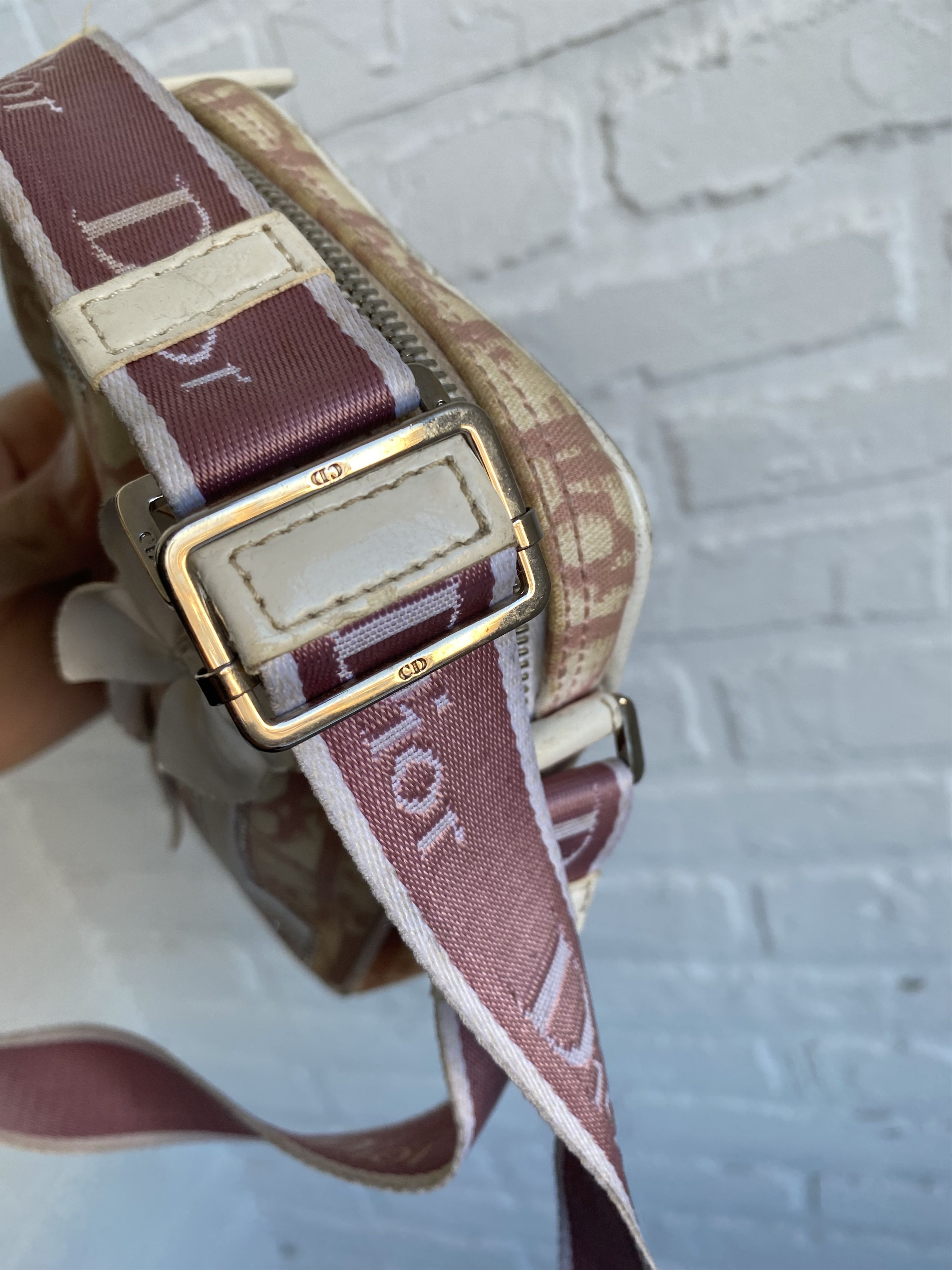 Dior Vintage Christian Dior pink monogram flower messenger bag Size ONE SIZE - 9 Thumbnail