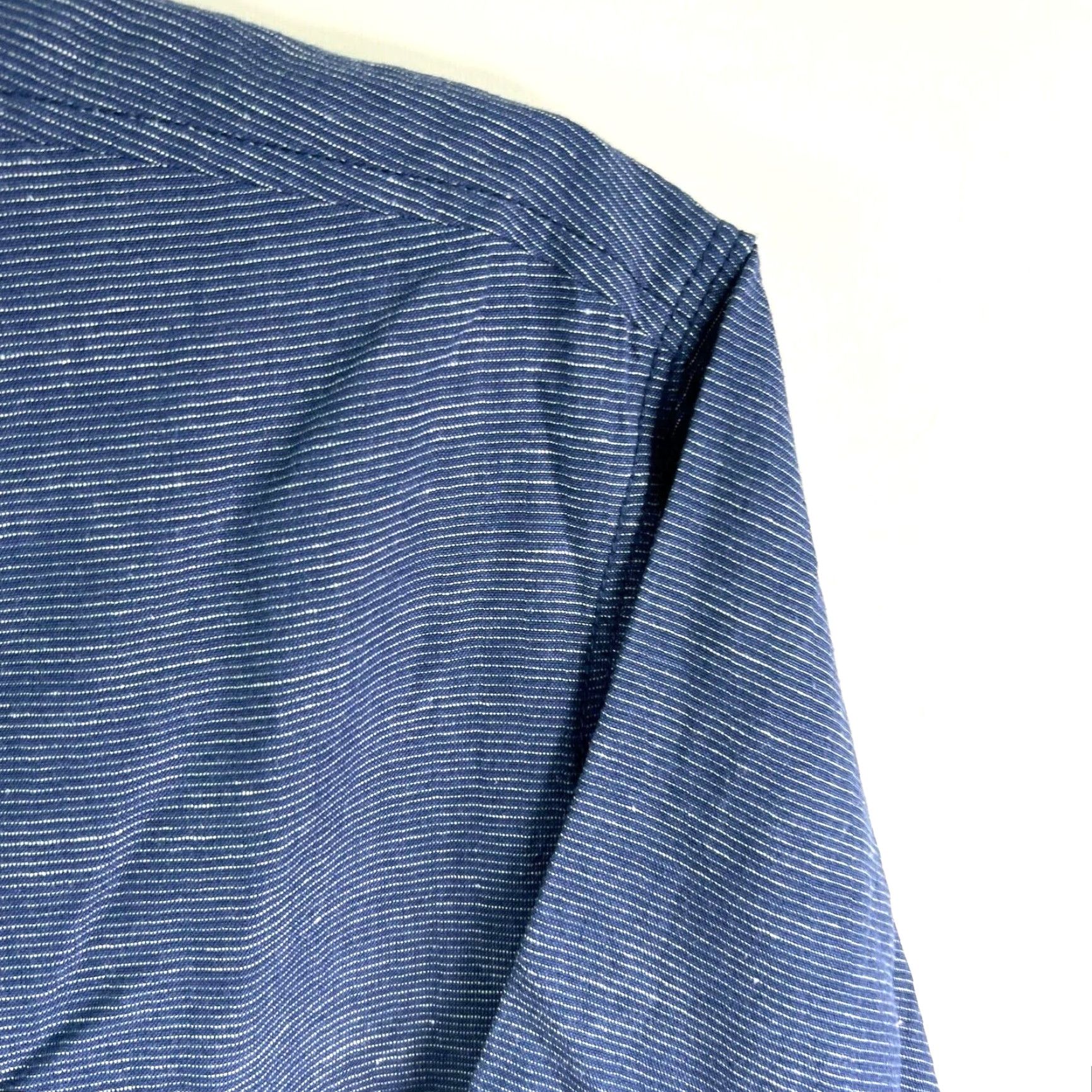 Vintage RedHead Blue Striped Button-Up Shirt Mens Size L Short Sleeve NWT Casual Outdoor Size US L / EU 52-54 / 3 - 2 Thumbnail