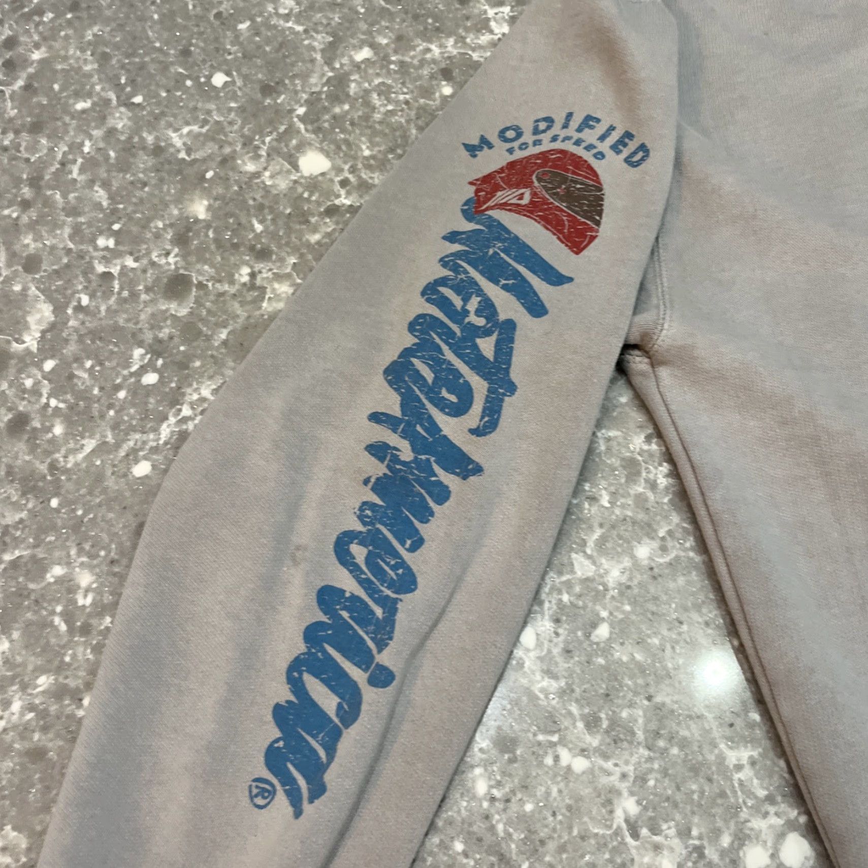 Logo 7 MotoAmerica Mens Hoodie XL Gray Fleece Logo Graphic Pocketed Pullover Hoodie Size US XL / EU 56 / 4 - 2 Thumbnail