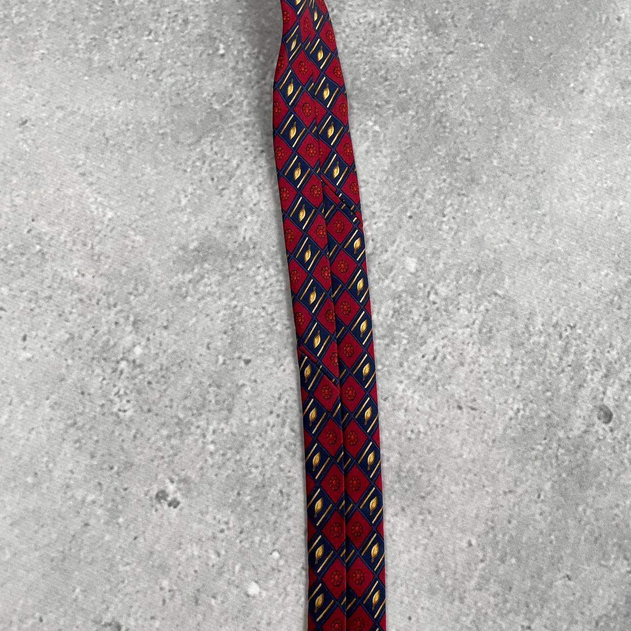 Designer × Lanvin × Vintage Vintage 90s Lanvin Paris Silk Tie Red Size ONE SIZE - 18 Thumbnail