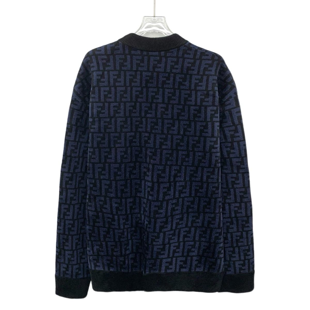 Fendi Fendi 22 Style Dark Blue Long Sleeve Knitwear K26WX Size US XXS / EU 40 - 2 Thumbnail