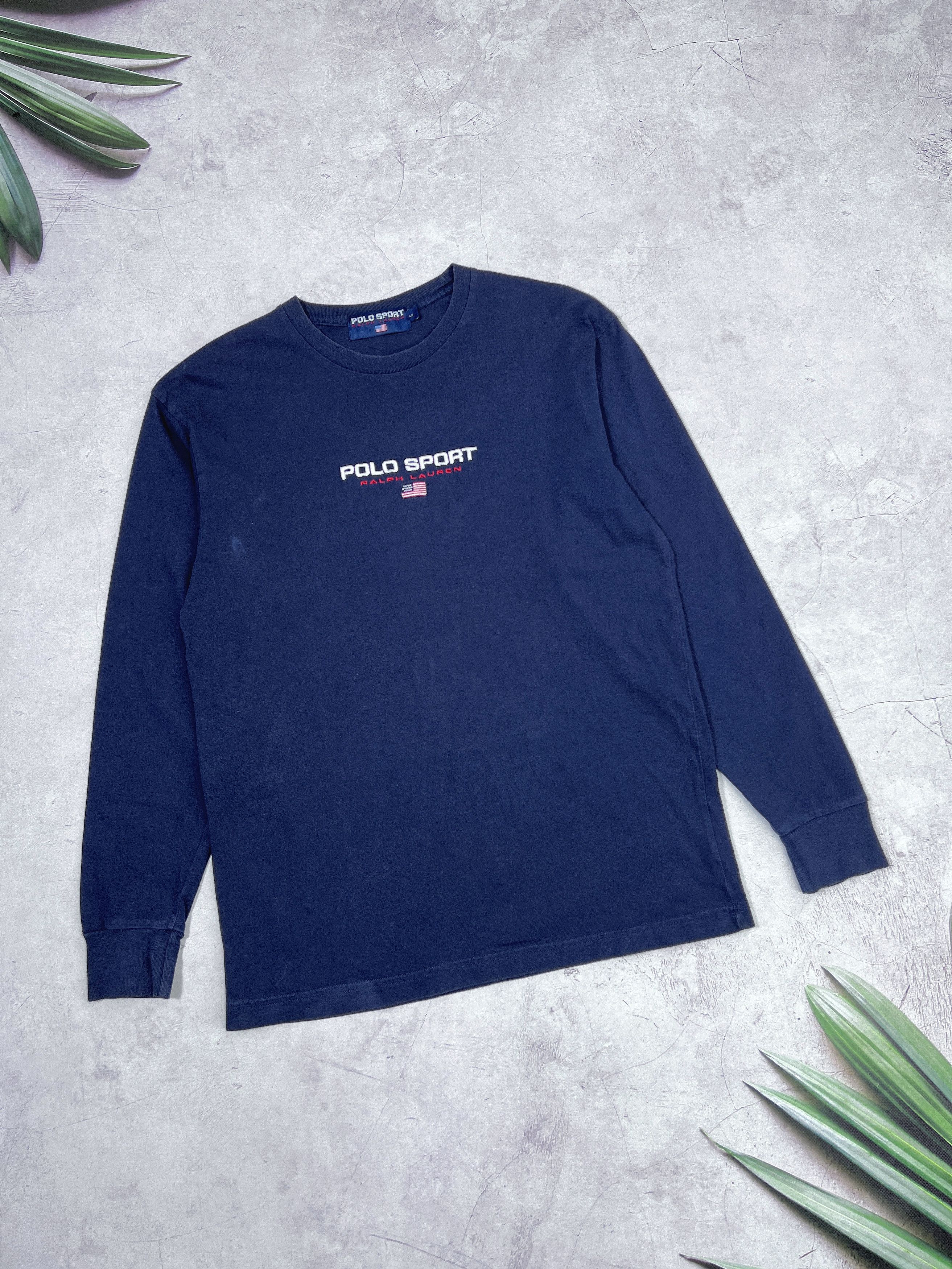 Polo Ralph Lauren × Vintage Vintage Polo Sport T-Shirt LS Ralph Lauren Size US S / EU 44-46 / 1 - 1 Thumbnail
