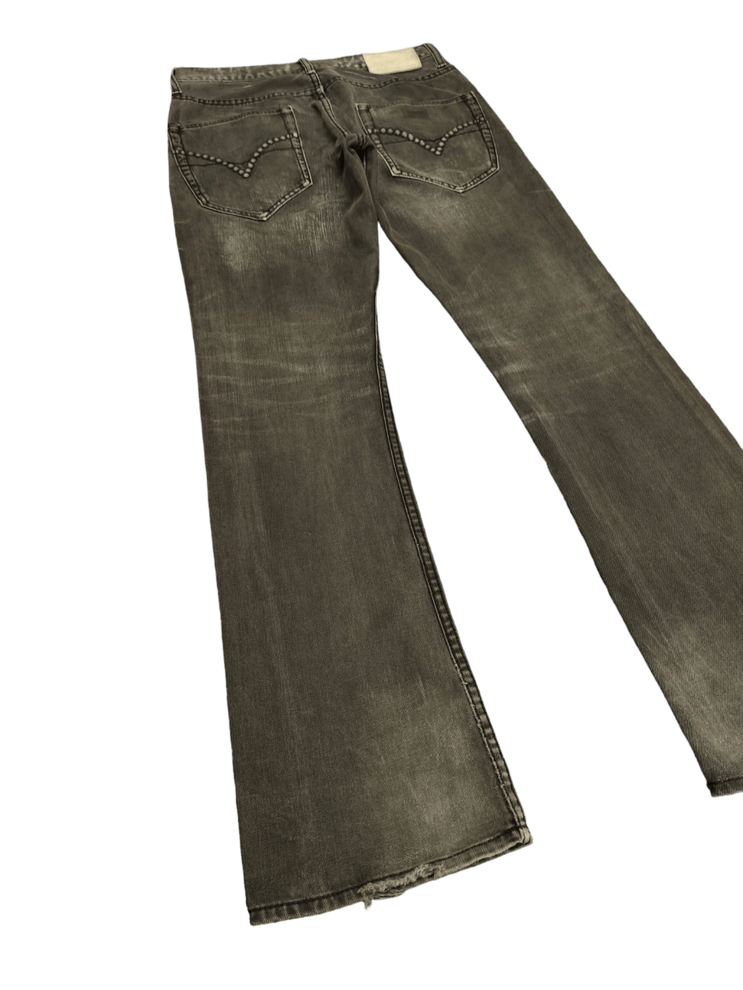If Six Was Nine Flare Jeans Urban Craft Studded Faded Boot Cut Y2k Goa Size US 31 - 13 Thumbnail