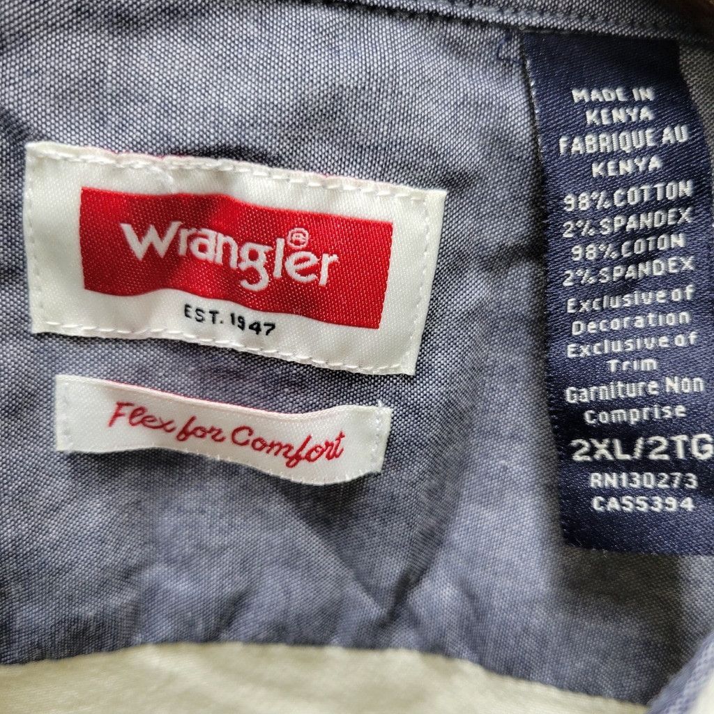 Wrangler Wrangler Epic Soft Flex Men Oversized Button-Up 2XL Size US XXL / EU 58 / 5 - 8 Thumbnail