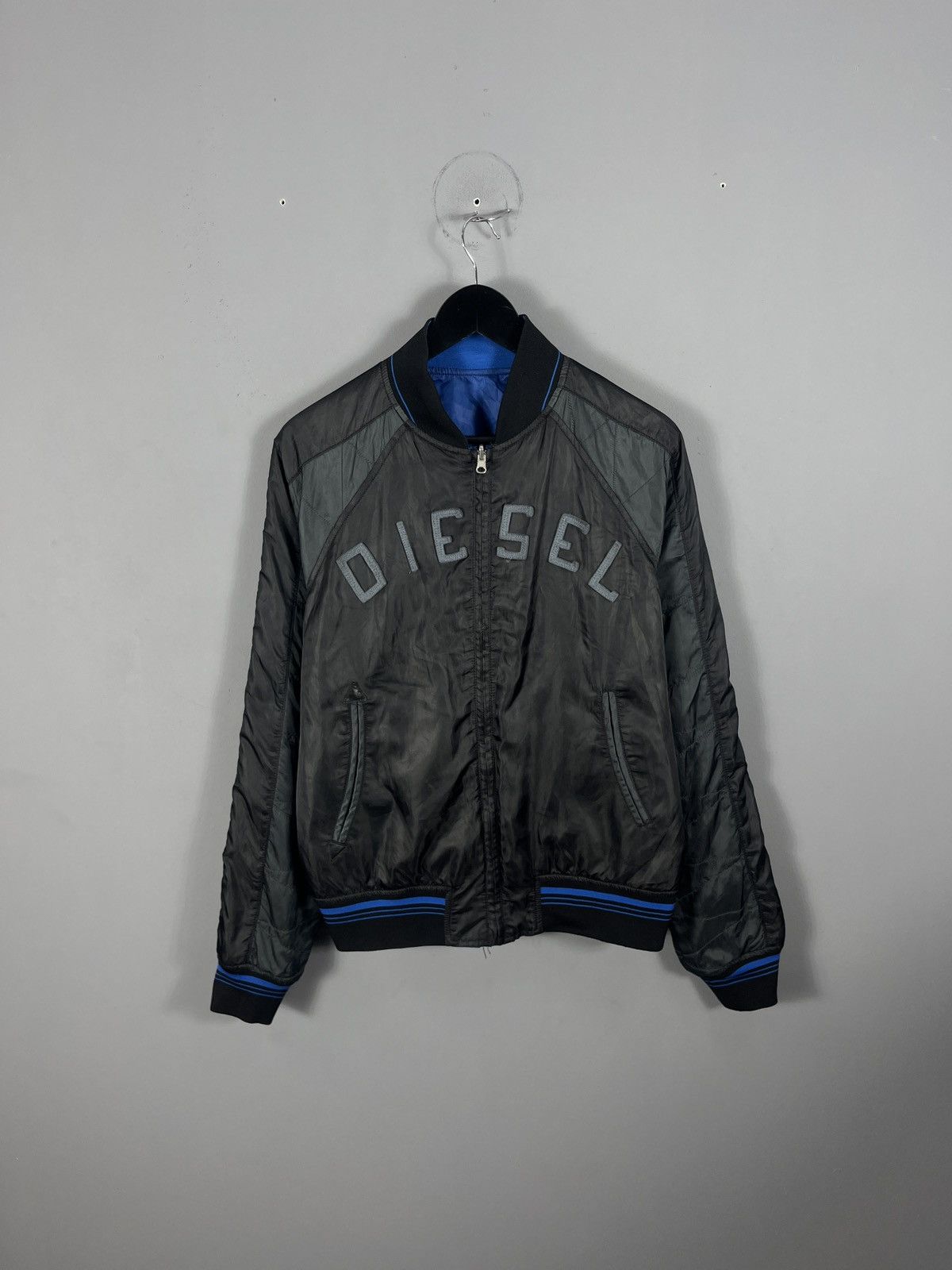 Diesel Vintage reversible bomber jacket diesel monogram big logo Size US M / EU 48-50 / 2 - 1 Thumbnail