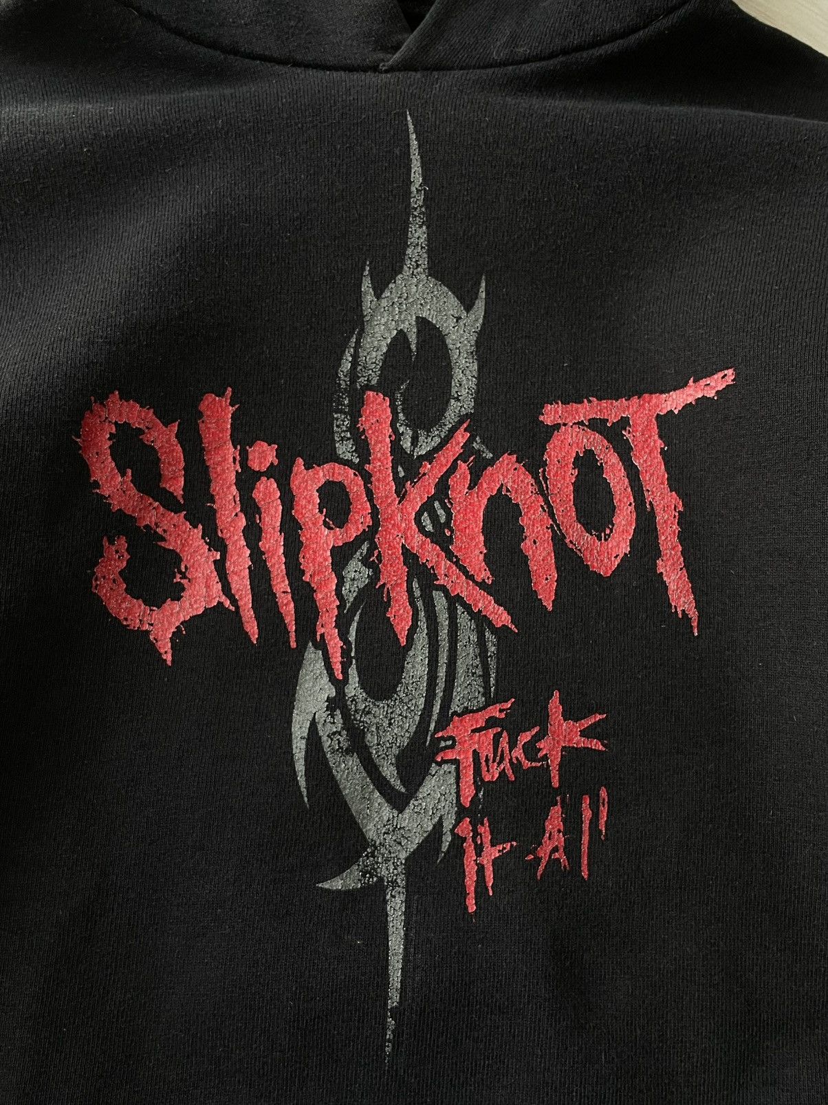 Band Tees Vintage 00's Slipknot Fuck Black Hoodie Band Size US S / EU 44-46 / 1 - 5 Thumbnail