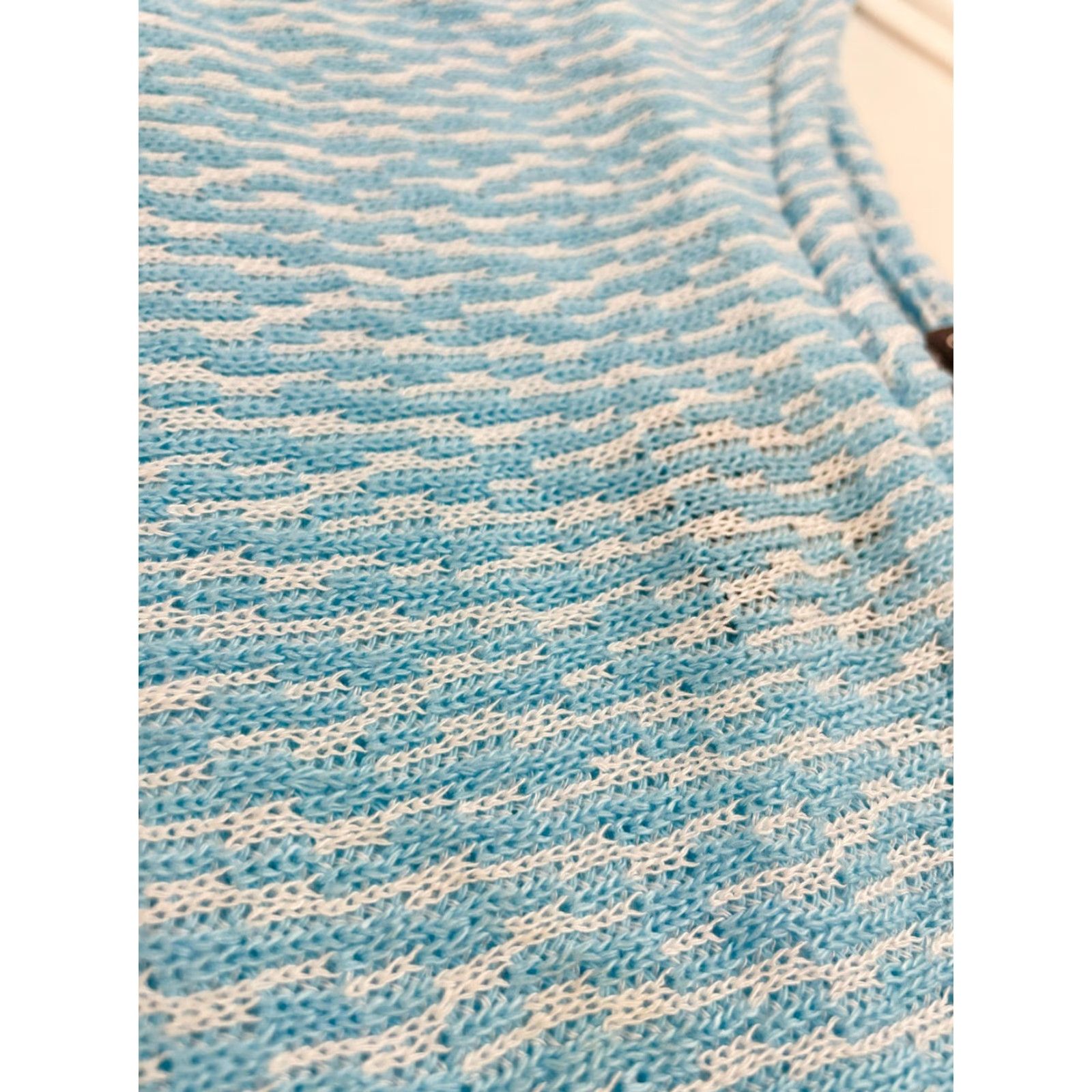 Vintage Chelsea & Theodore Sweater Women's 2XL Blue Knit Boatneck Long Slv Oversize Pullover Size XXL / US 16-18 / IT 52-54 - 4 Thumbnail