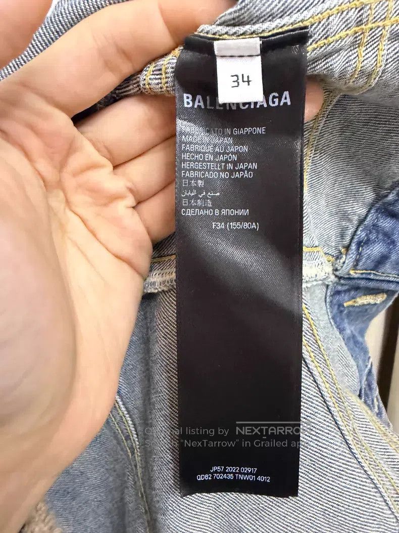 Balenciaga Balenciaga Solid Color Decorative Button Hooded Denim Jack Size XXS / US 00 / IT 34 - 5 Thumbnail