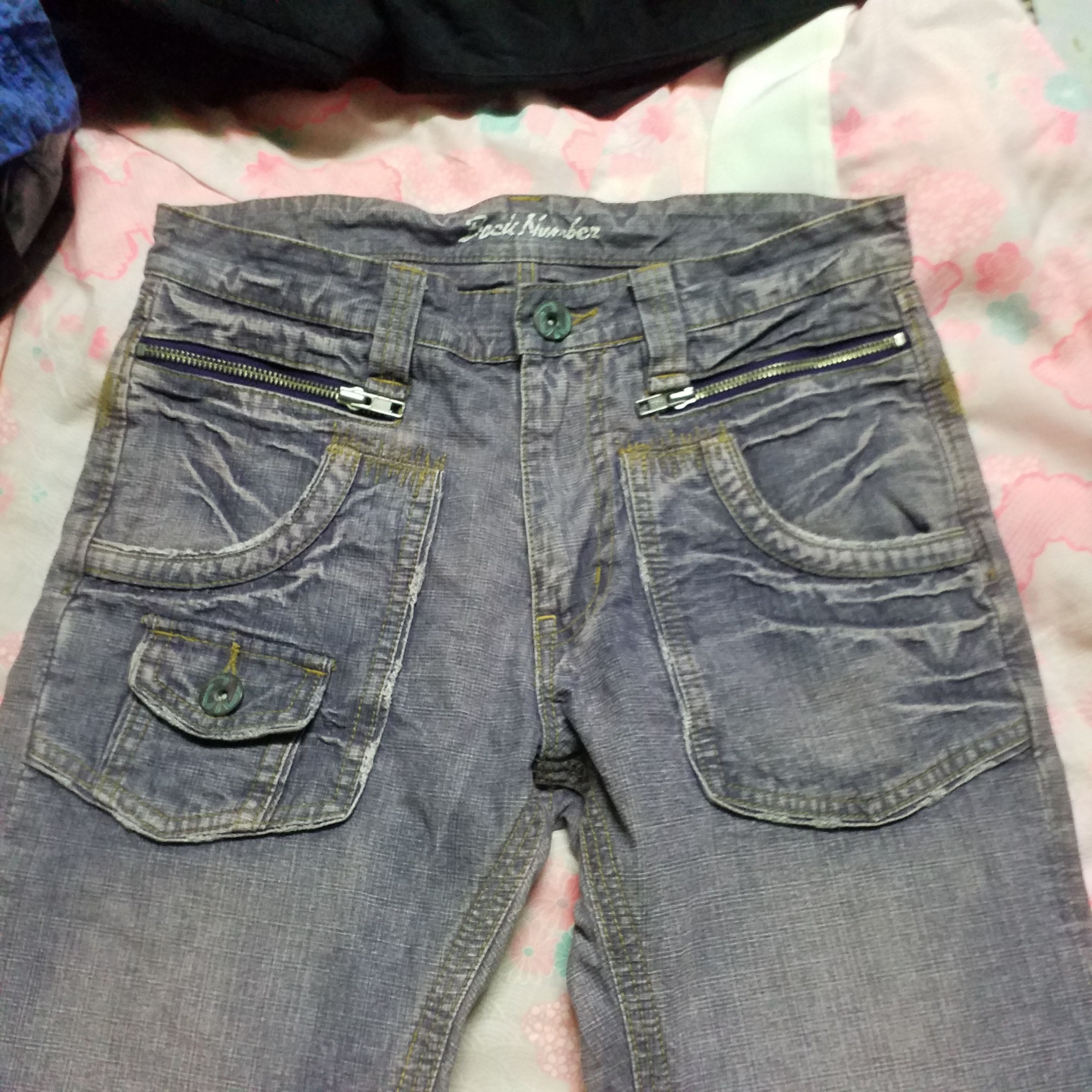 Other BACK NUMBER BUSHPANT JEANS FLARE LIGHT PURPLE Size 30" / US 8 / IT 44 - 2 Thumbnail