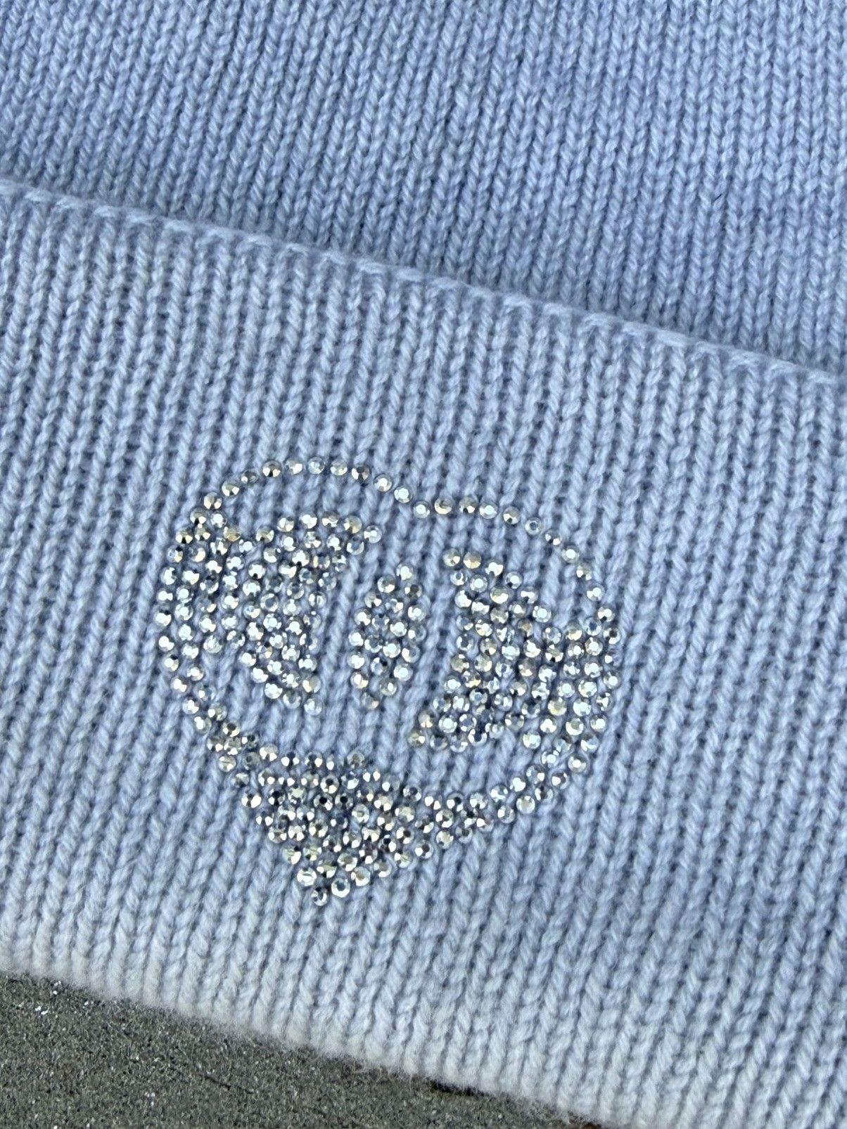 Chanel Chanel Crystal CC Heart Cashmere Beanie Size ONE SIZE - 2 Thumbnail