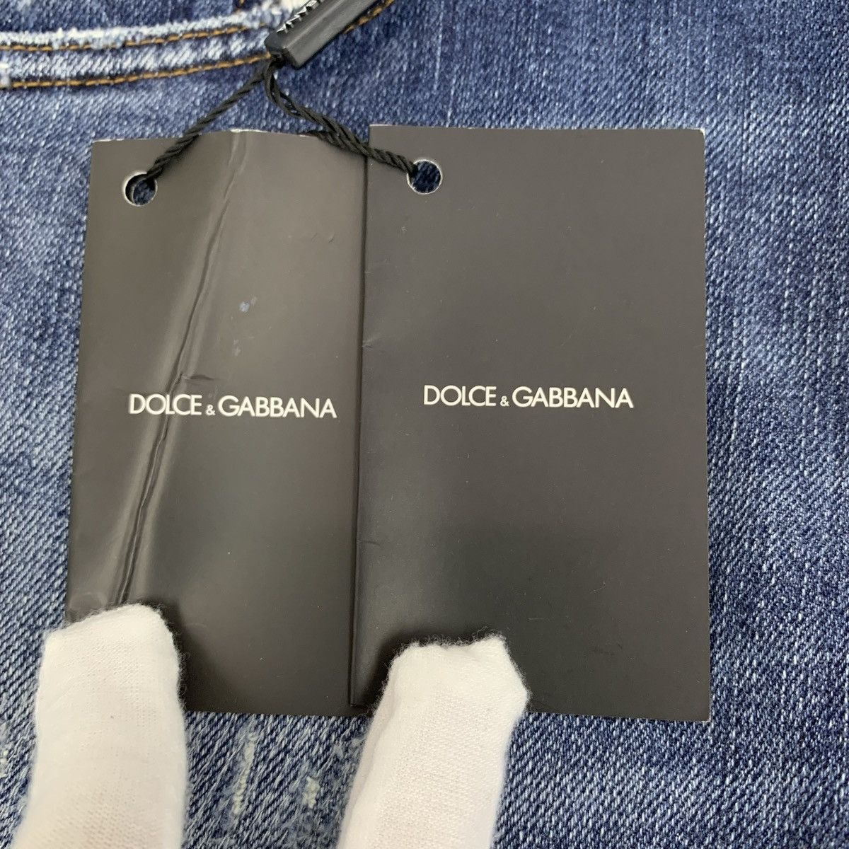 Dolce & Gabbana Dolce & Gabbana Dark Blue Distressed Denim Pants K26WX Size US 30 / EU 46 - 8 Thumbnail