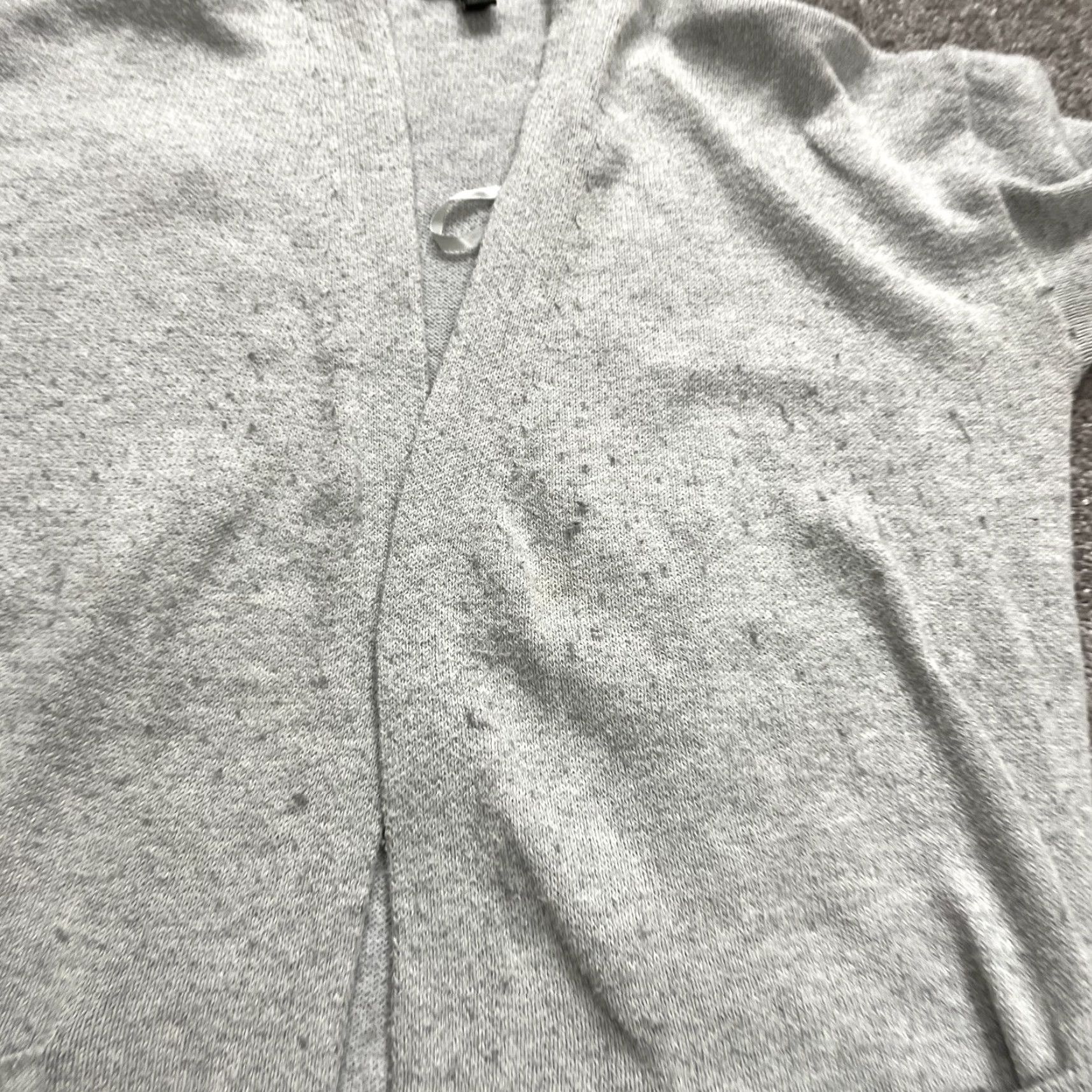 Banana Republic Banana Republic Cardigan Womens XS Gray Solid Pockets Knit Open Long Sweater Size XS / US 0-2 / IT 36-38 - 4 Thumbnail