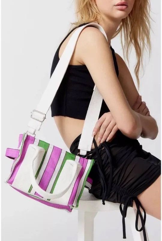 Bdg × Urban Outfitters BDG Serena Mesh Mini Tote Bag Pink Multi Size ONE SIZE - 1 Thumbnail
