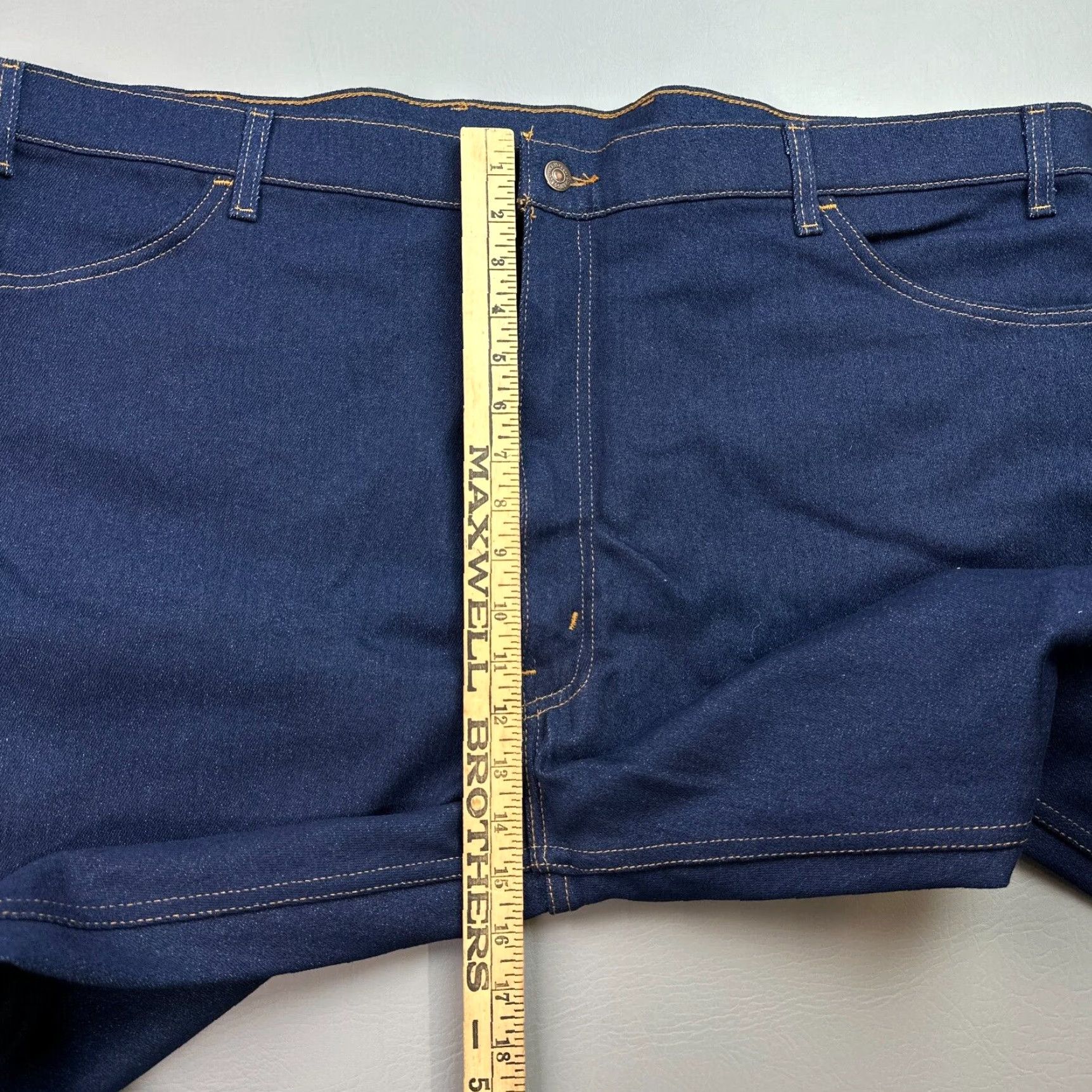Levi's Vintage Levi's Jeans Mens 50x32 Dark Wash Skosh More Room Stretch USA 80s NOS Size US 34 / EU 50 - 6 Thumbnail