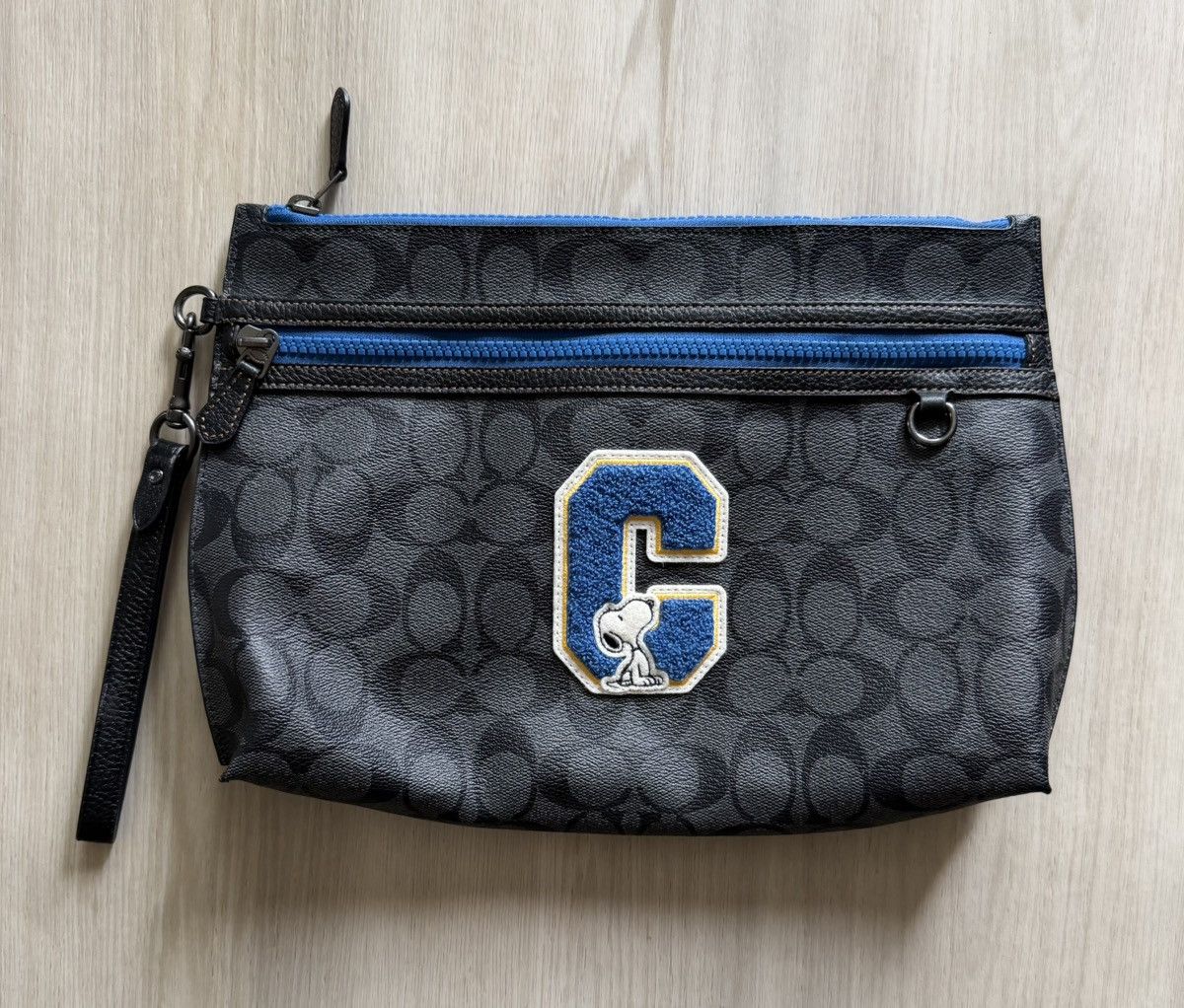 Coach Coach X Peanuts Carryall Pouch Signature Canvas Snoopy Blue Size ONE SIZE - 1 Thumbnail