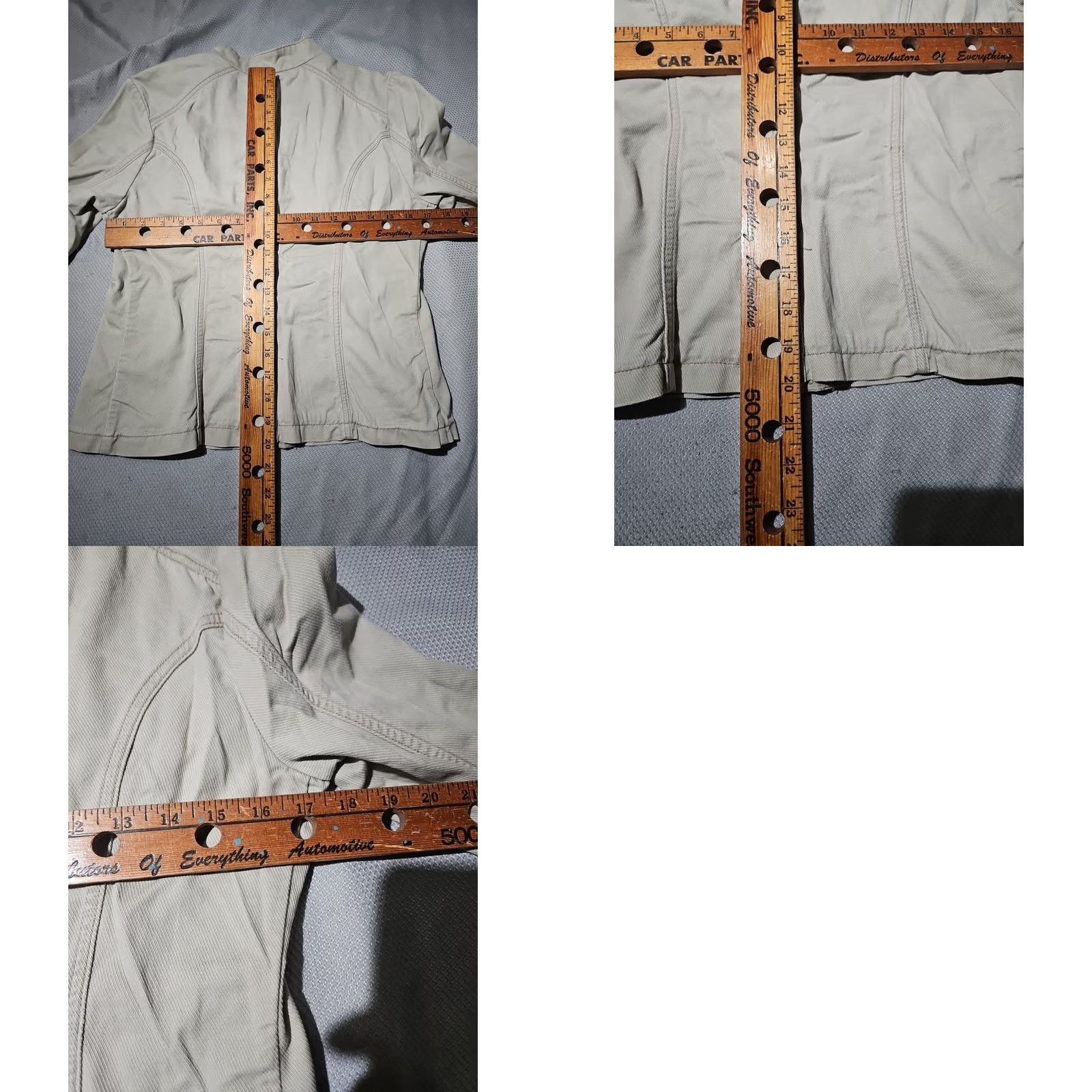Mossimo Mossimo Jacket Womens Large Beige Military Button Pocket Casual Y2k Zip Mens Girls Womens Size L / US 10 / IT 46 - 9 Thumbnail
