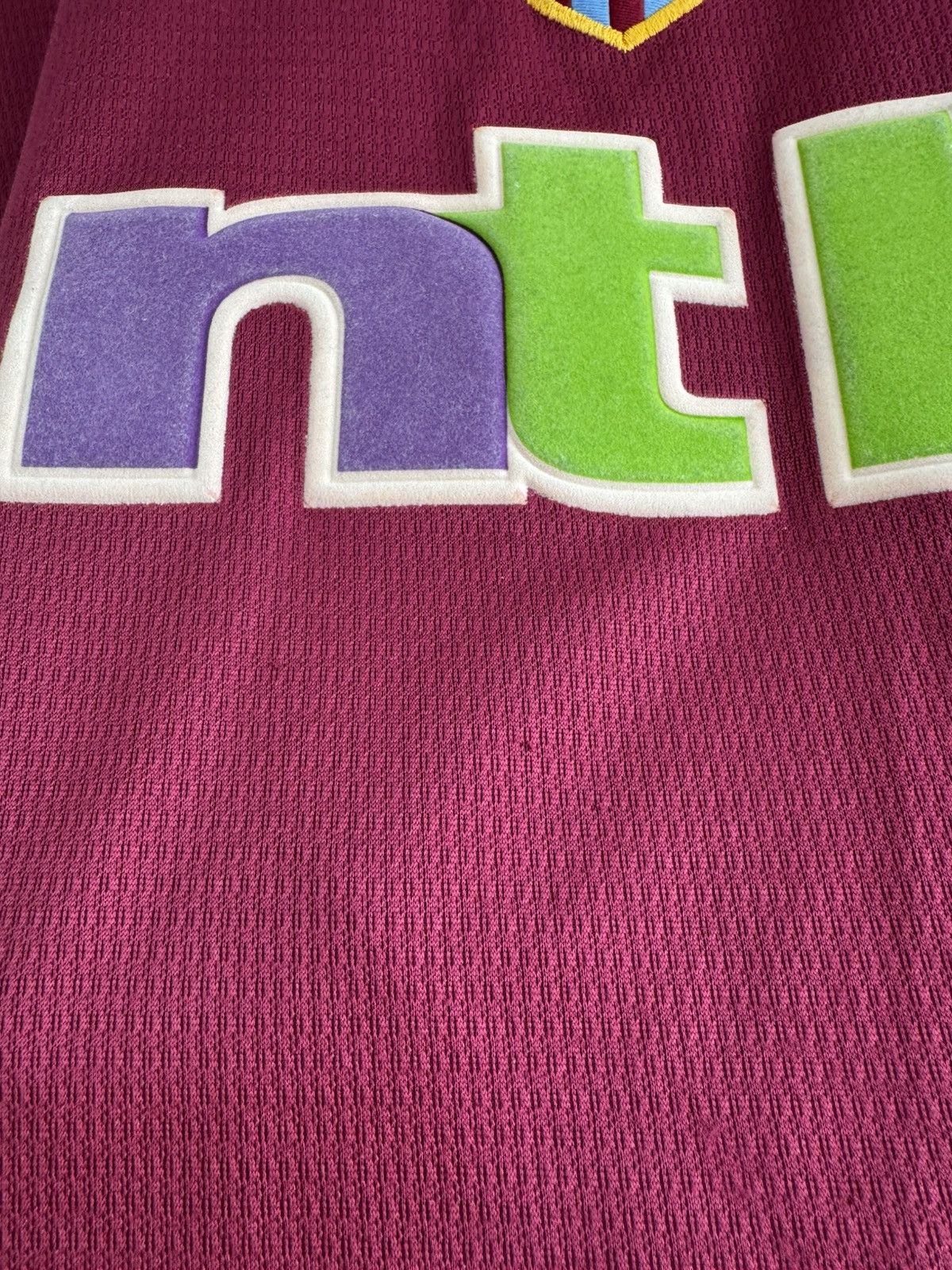 Diadora Vintage Merson #10 Aston Villa 2000-2001 Home Soccer Jersey Size US L / EU 52-54 / 3 - 13 Thumbnail