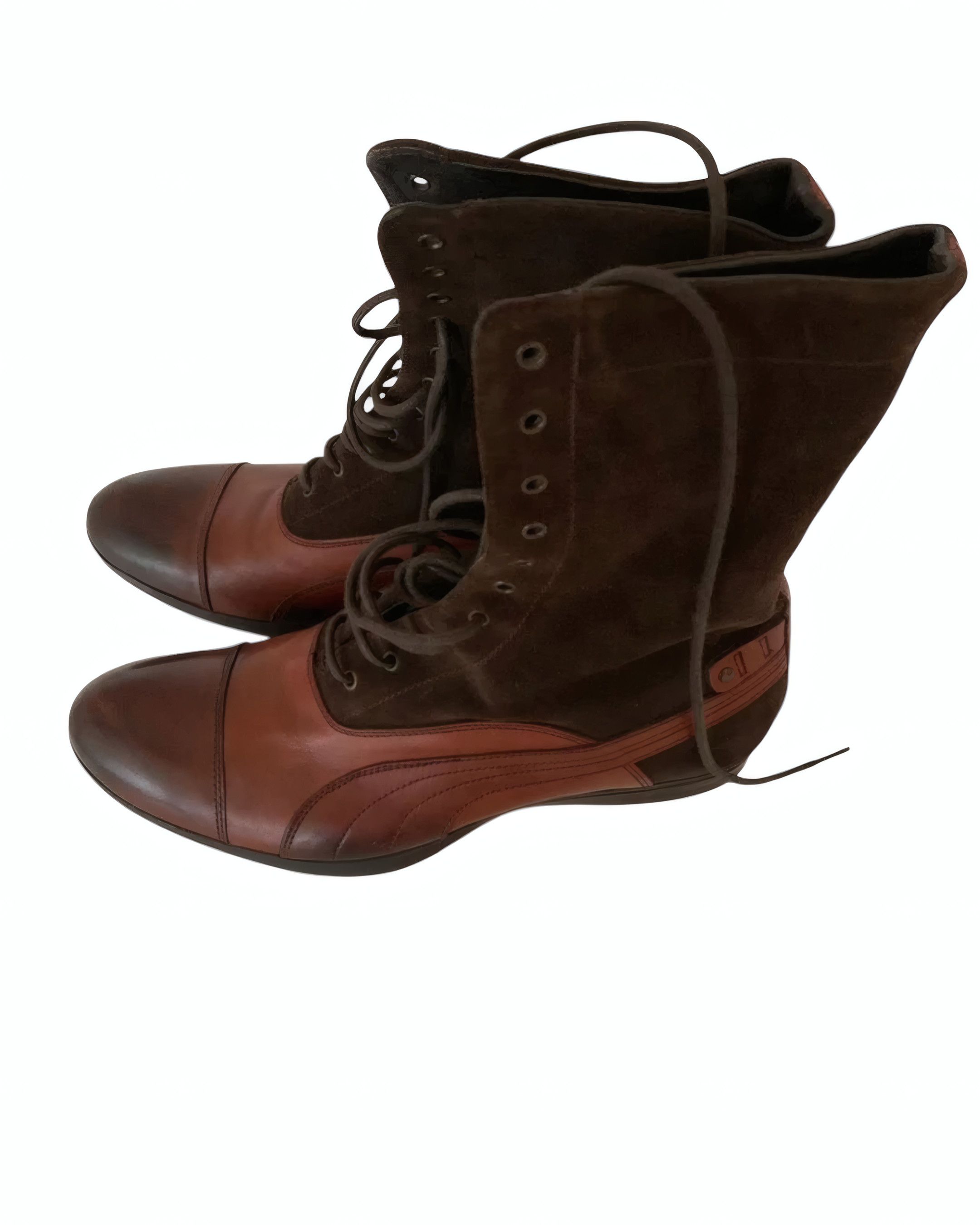 Puma Puma 96 Hours Brown Suede & Leather Lace-Up Boots, 2000s Size US 7 / EU 40 - 1 Thumbnail