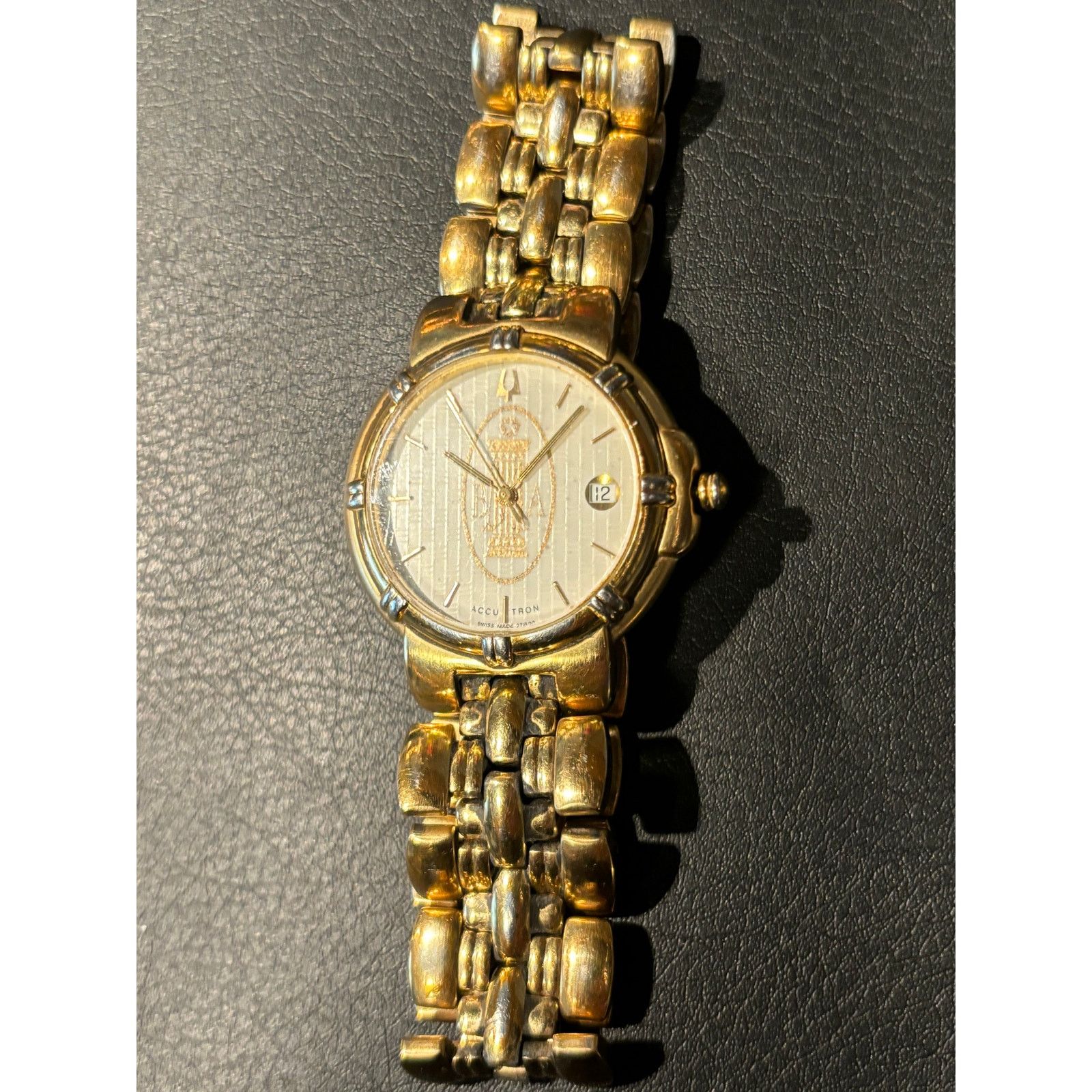 Bulova Accutron Gold Tone Men’s Watch. New Battery. Size ONE SIZE - 8 Thumbnail