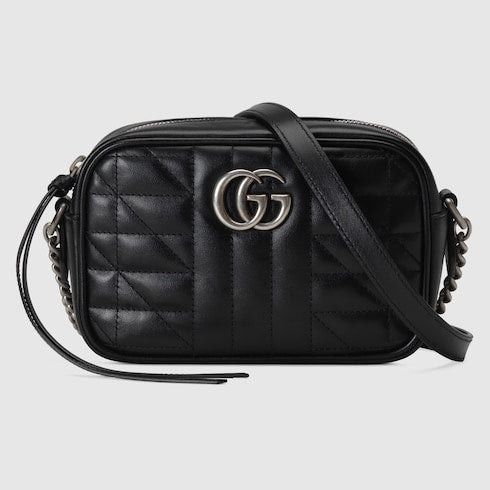 Gucci Gucci GG Marmont Mini Shoulder Crossbody Size ONE SIZE - 1 Thumbnail