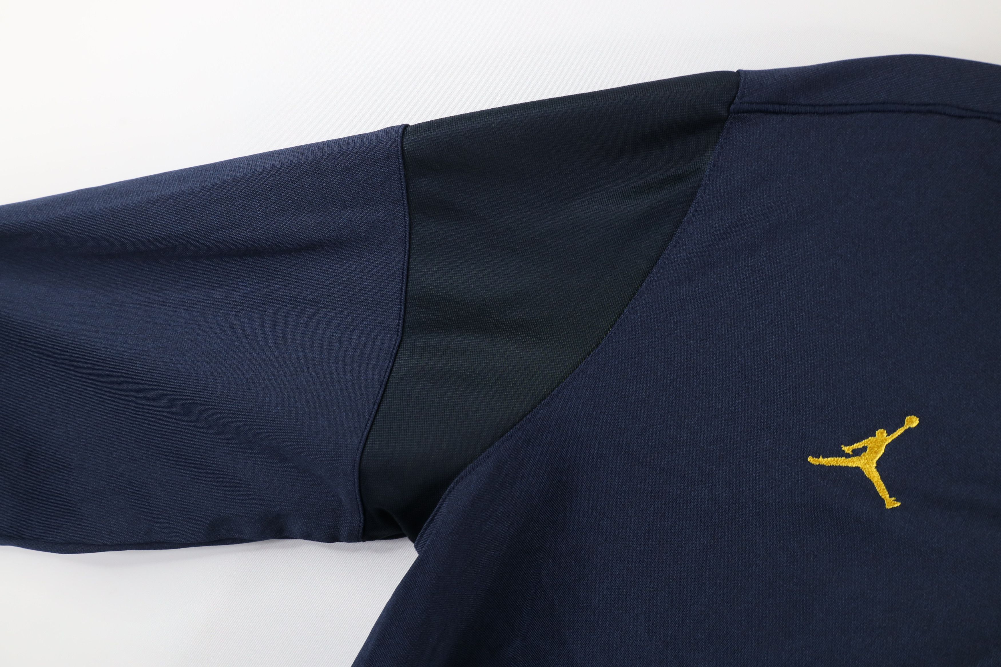 Nike × Vintage Nike Air Jordan University of Michigan Half Zip Pullover Top Size US L / EU 52-54 / 3 - 9 Thumbnail