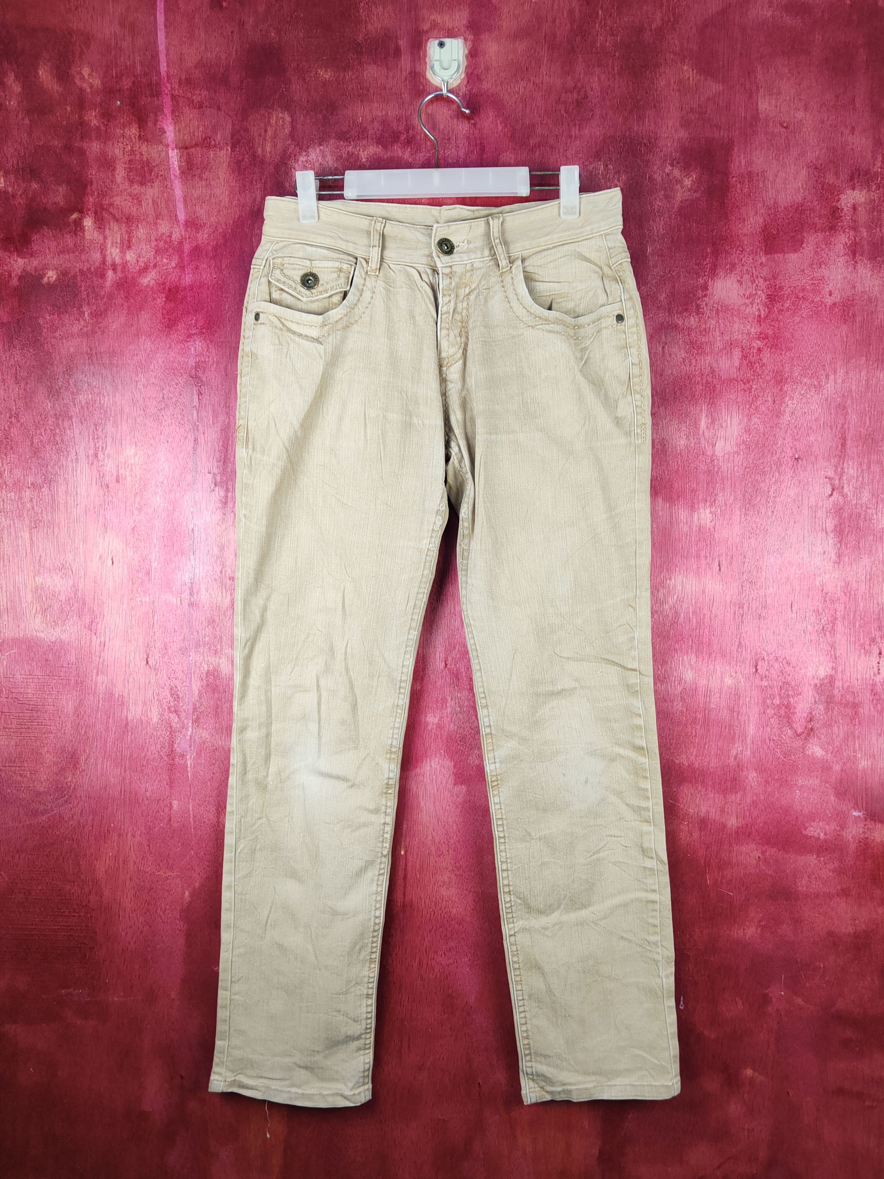 Japanese Brand Japanese Brand Brown Faded Multipocket Jeans #S1575 Size US 31 - 1 Thumbnail