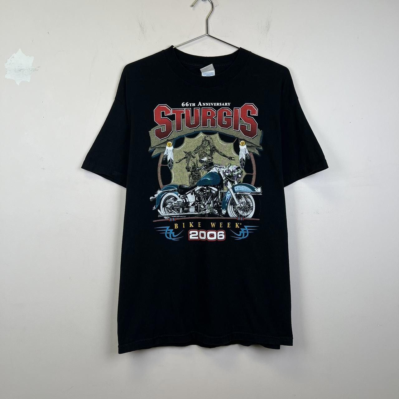 Designer Sturgis 66th Anniversary Bike Week 2006 Black T-Shirt Size US L / EU 52-54 / 3 - 1 Thumbnail