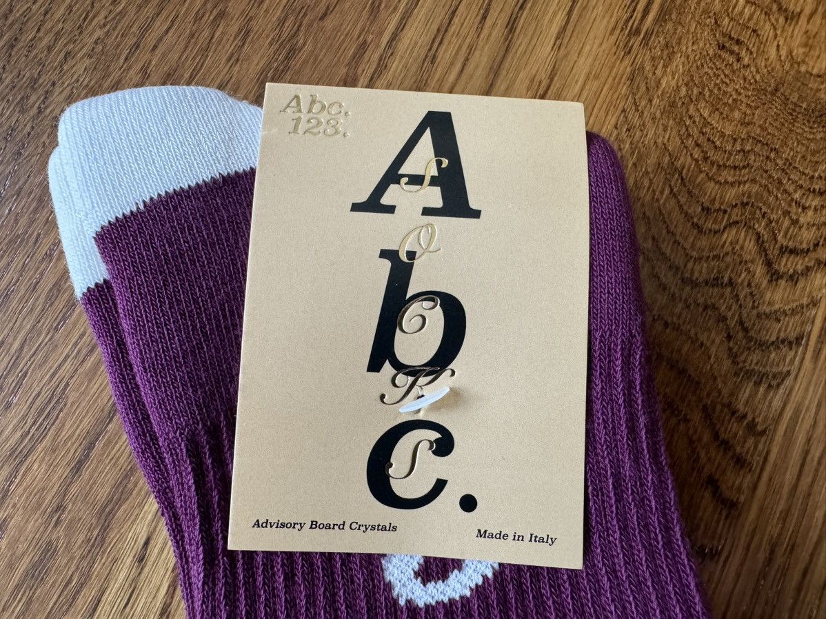 Advisory Board Crystals × Vans ITALY MADE ABC Socks Burgundy Purple ABC. 123 Maroon Red Size ONE SIZE - 6 Thumbnail