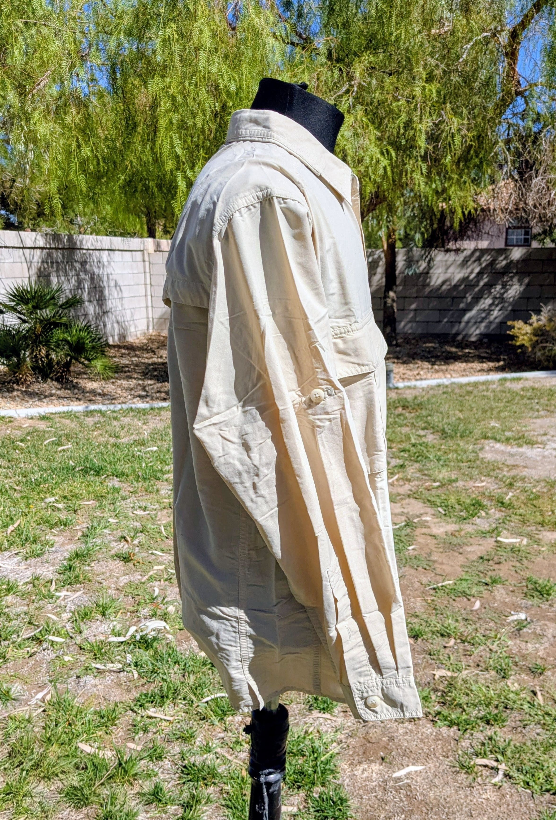 Other EXOFFICIO Fishing Khaki Long Sleeve Roll Tab Button Shirt Size US S / EU 44-46 / 1 - 2 Thumbnail