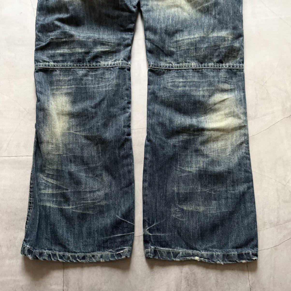 Hysteric Glamour Vintage Double Waist Faded Jeans Hysteric Glamour Vibe Y2K Size US 33 - 8 Thumbnail