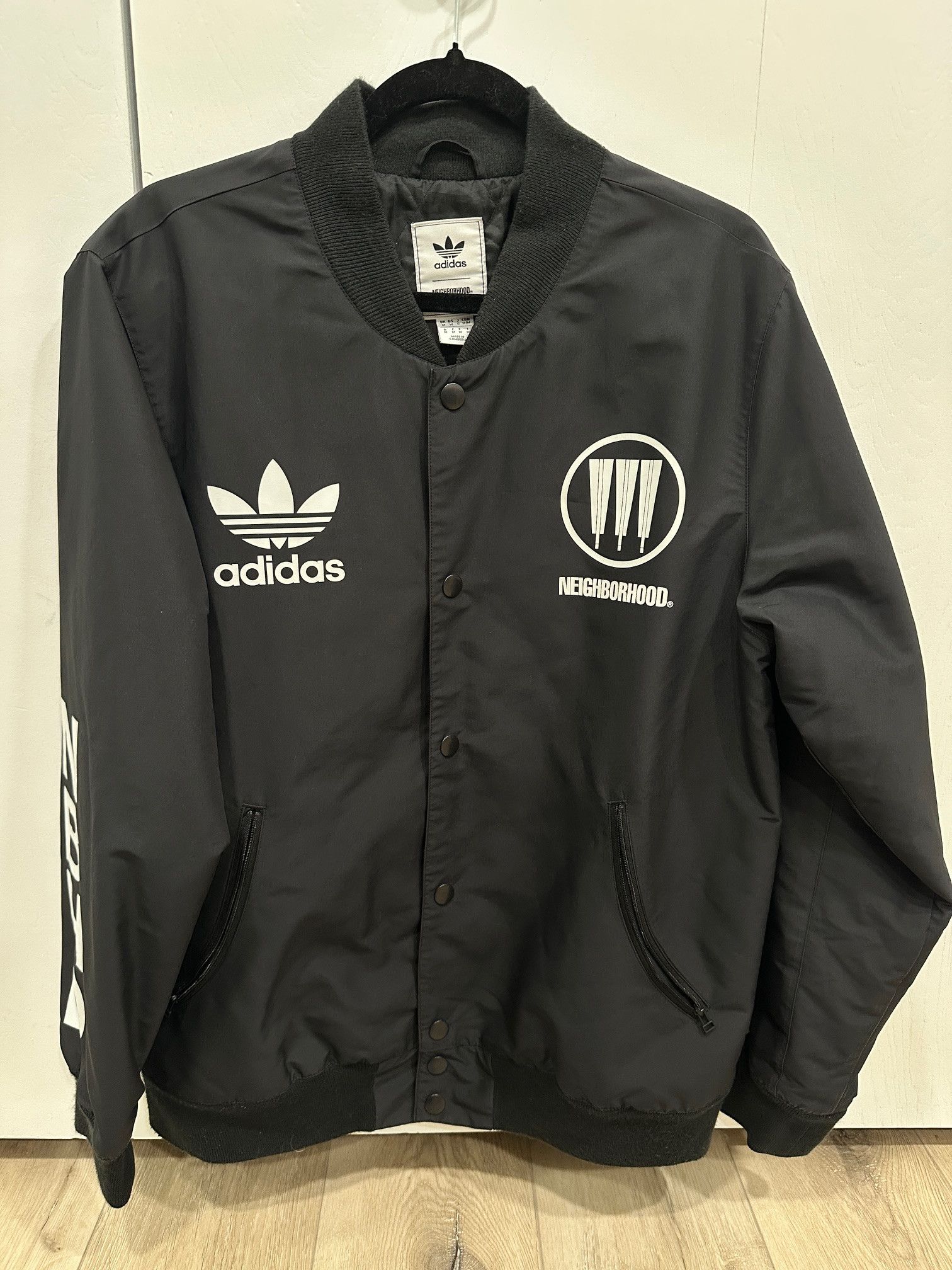 Adidas × Neighborhood adidas Neighborhood Stadium Jacket Black Medium Size US M / EU 48-50 / 2 - 2 Thumbnail