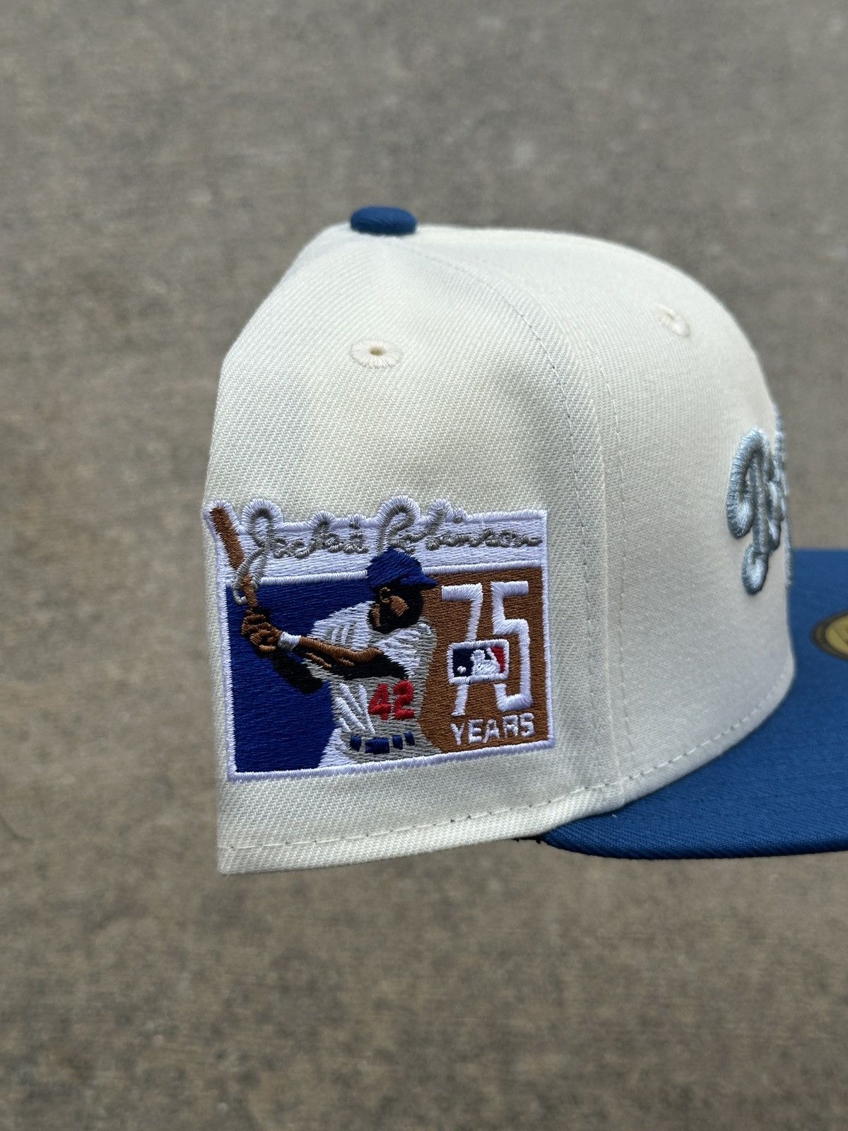 Hat Club × MLB × New Era Brooklyn Dodgers Script Two Tone Fitted Hat 7 1/4 Size ONE SIZE - 2 Thumbnail
