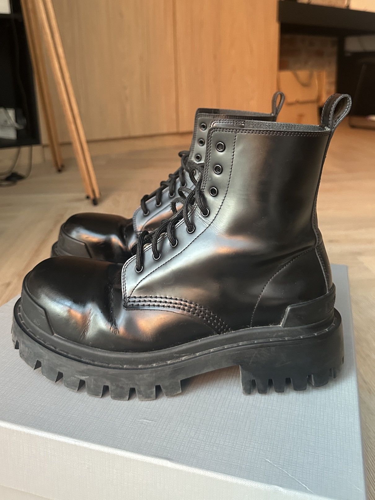 Balenciaga Balenciaga Strike Leather Boots Size US 7 / IT 37 - 1 Thumbnail